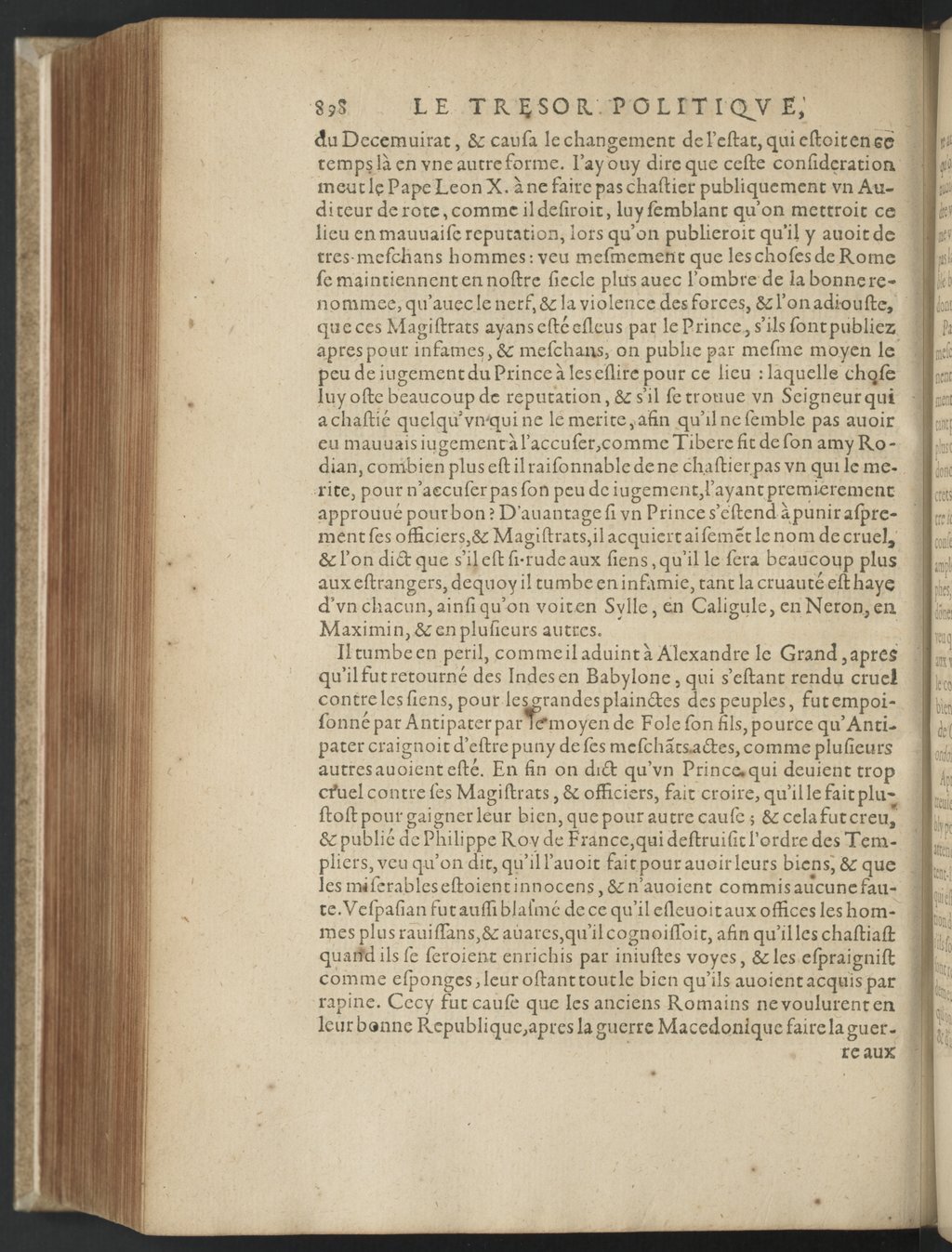 1608 - Nicolas Du Fossé - Trésor politique - BnF Tolbiac