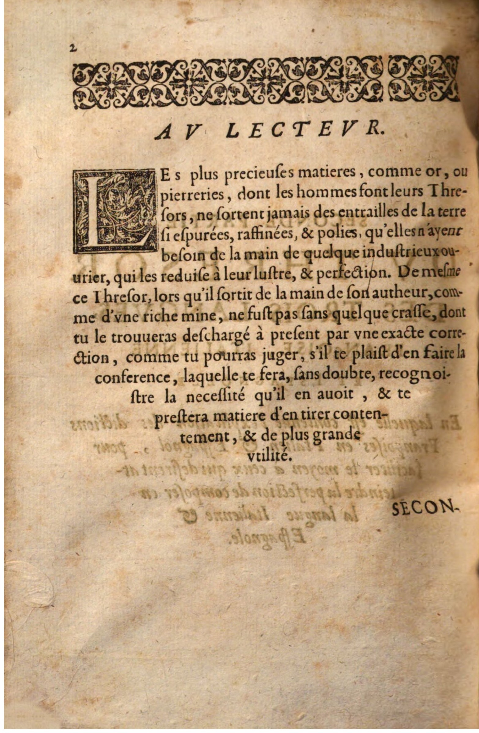 1644 - Jacques Crespin - Trésor des trois langues - Passau