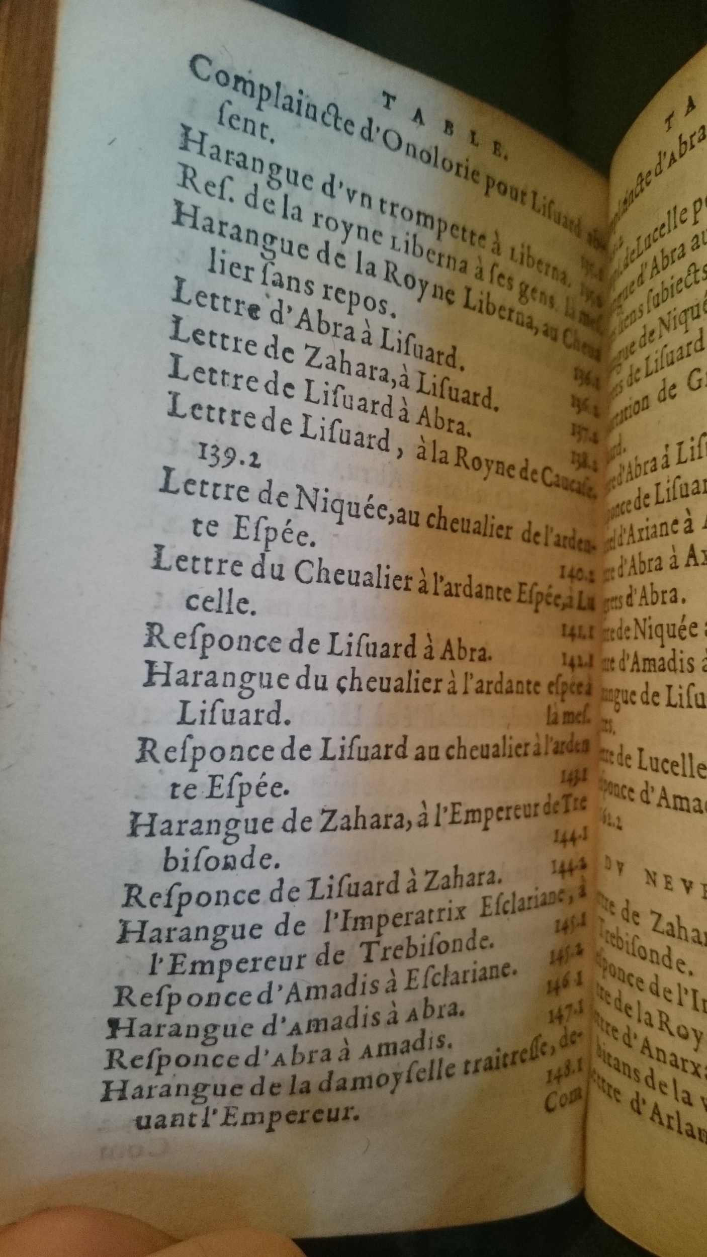 1582 - Jean Huguetan - Trésor des Amadis - BnF Arsenal