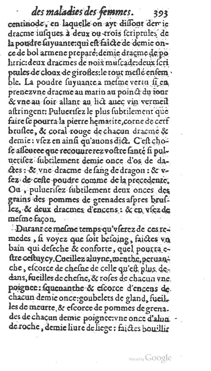 1585 - Jacques du Puis - Trésor des remèdes secrets pour les maladies des femmes - BnF 1585 - Jacques du Puis - Trésor des remèdes secrets pour les maladies des femmes - BnF