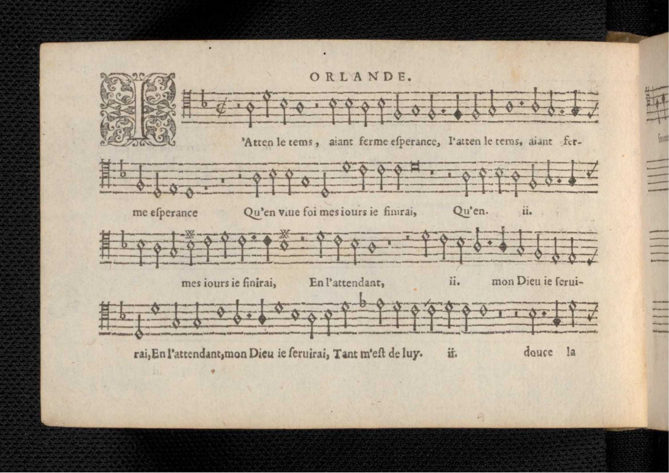 1576 - [Pierre de Saint-André] - Trésor de musique d’Orlande de Lassus Tenor - KBR Bruxelles