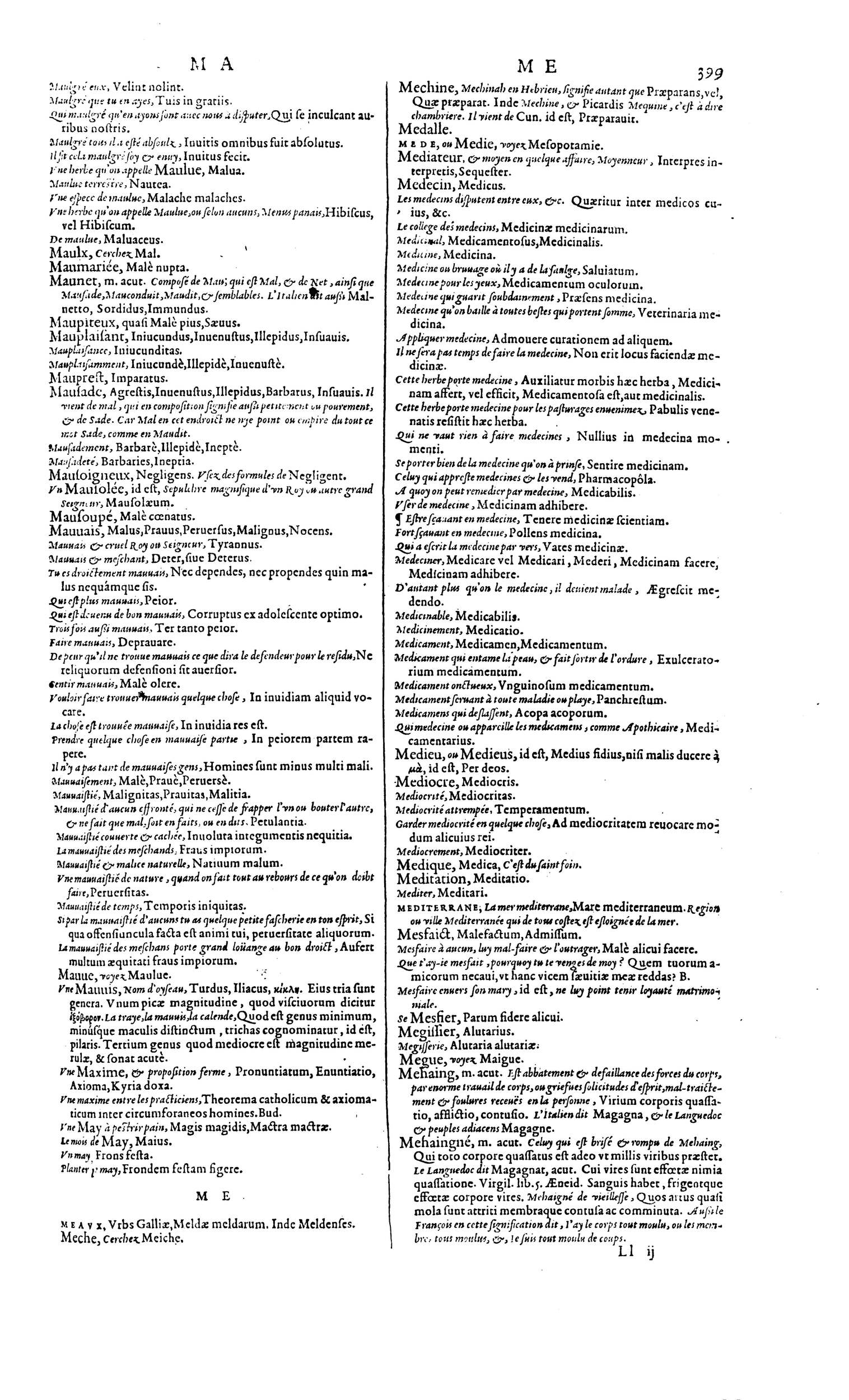 1606 - David Douceur - Trésor de la langue française - BM Lyon 1606 - David Douceur - Trésor de la langue française - BM Lyon