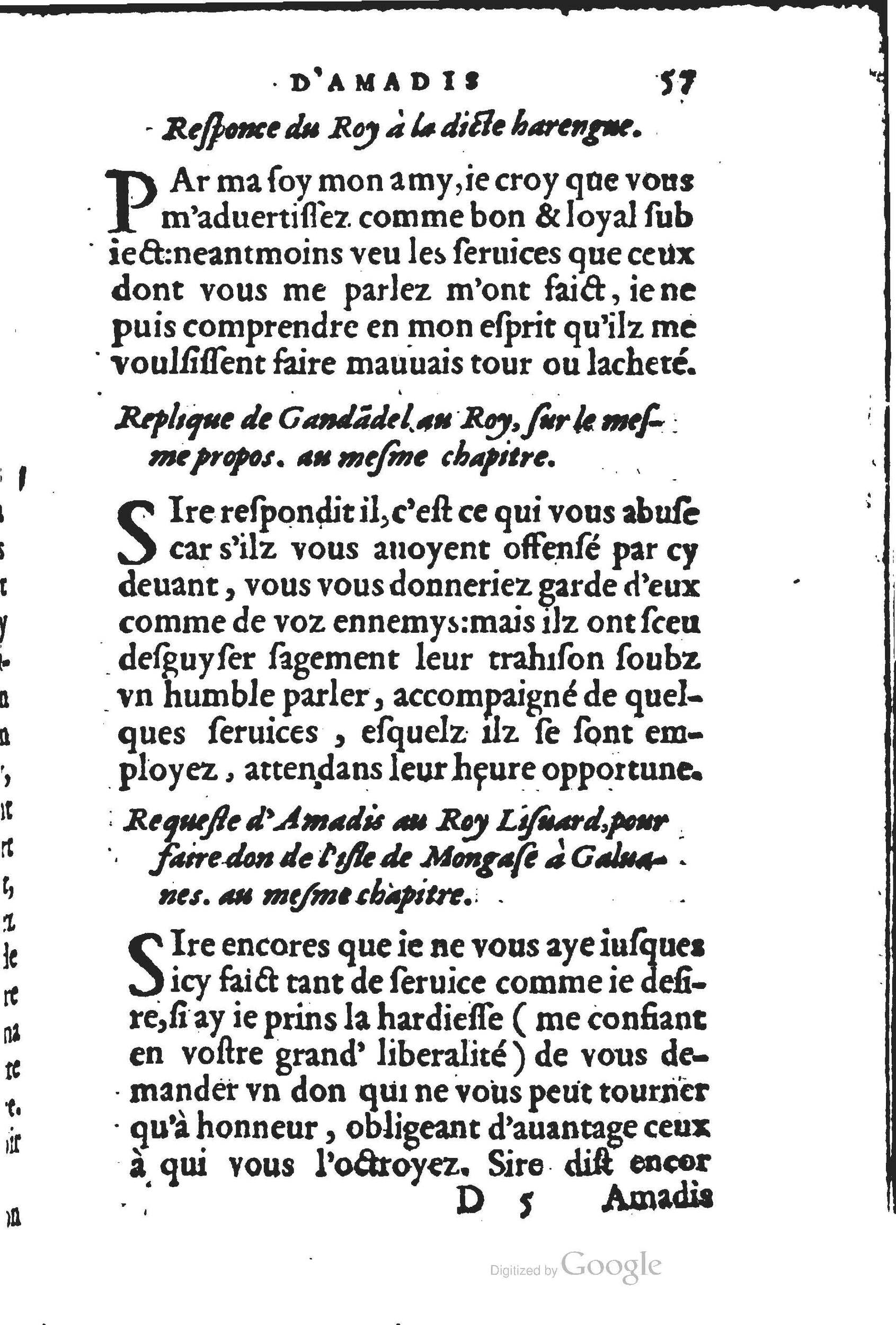 1560 - Jean d’Ogerolles et Gabriel Cotier Lyon - Trésor des Amadis - BSB Munich