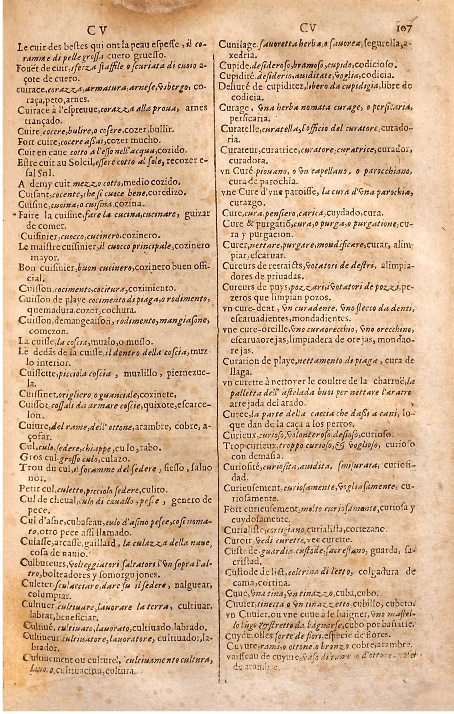 1627 - Jacques Crespin - Trésor des trois langues (Seconde partie) - Regensburg