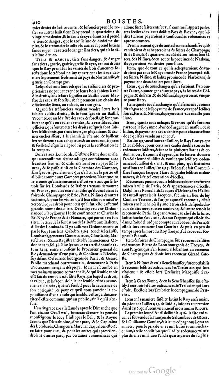 1629 - Veuve Nicolas Buon - Trésor du droit français (21754 T. 1) - BM Lyon