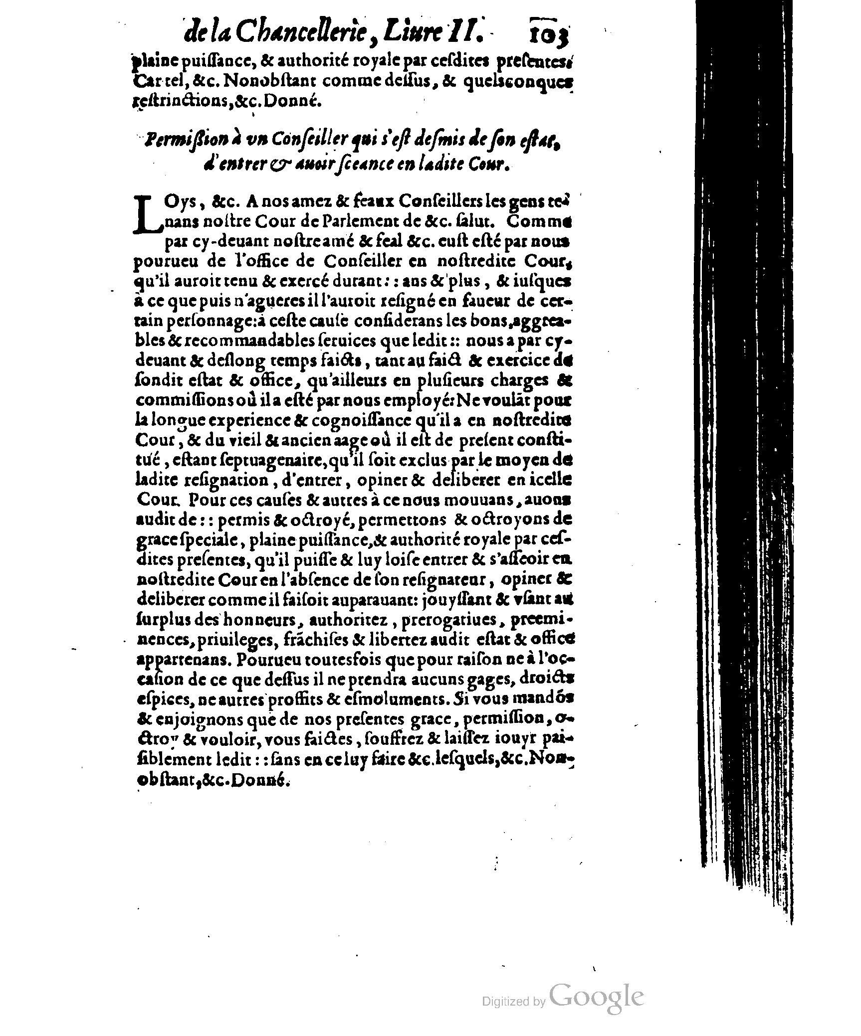 1614 - Jean Richer - Trésor du nouveau style et protocole de la chancellerie de France - BSB Munich