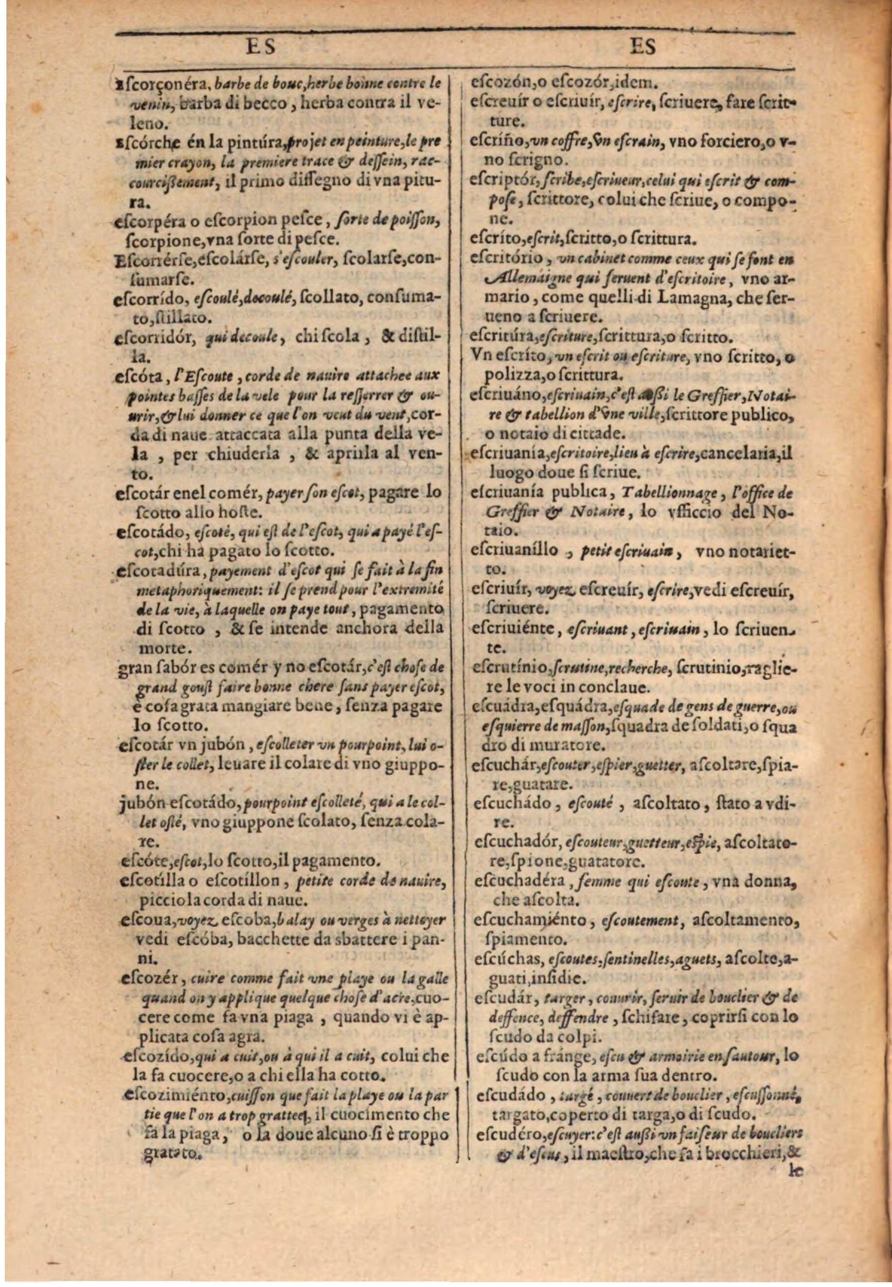 1609 - Philippe Albert et Alexandre Pernet - Trésor des trois langues française, italienne et espagnole (Première partie) - BSB Munich 1609 - Philippe Albert et Alexandre Pernet - Trésor des trois langues française, italienne et espagnole (Première partie) - BSB Munich