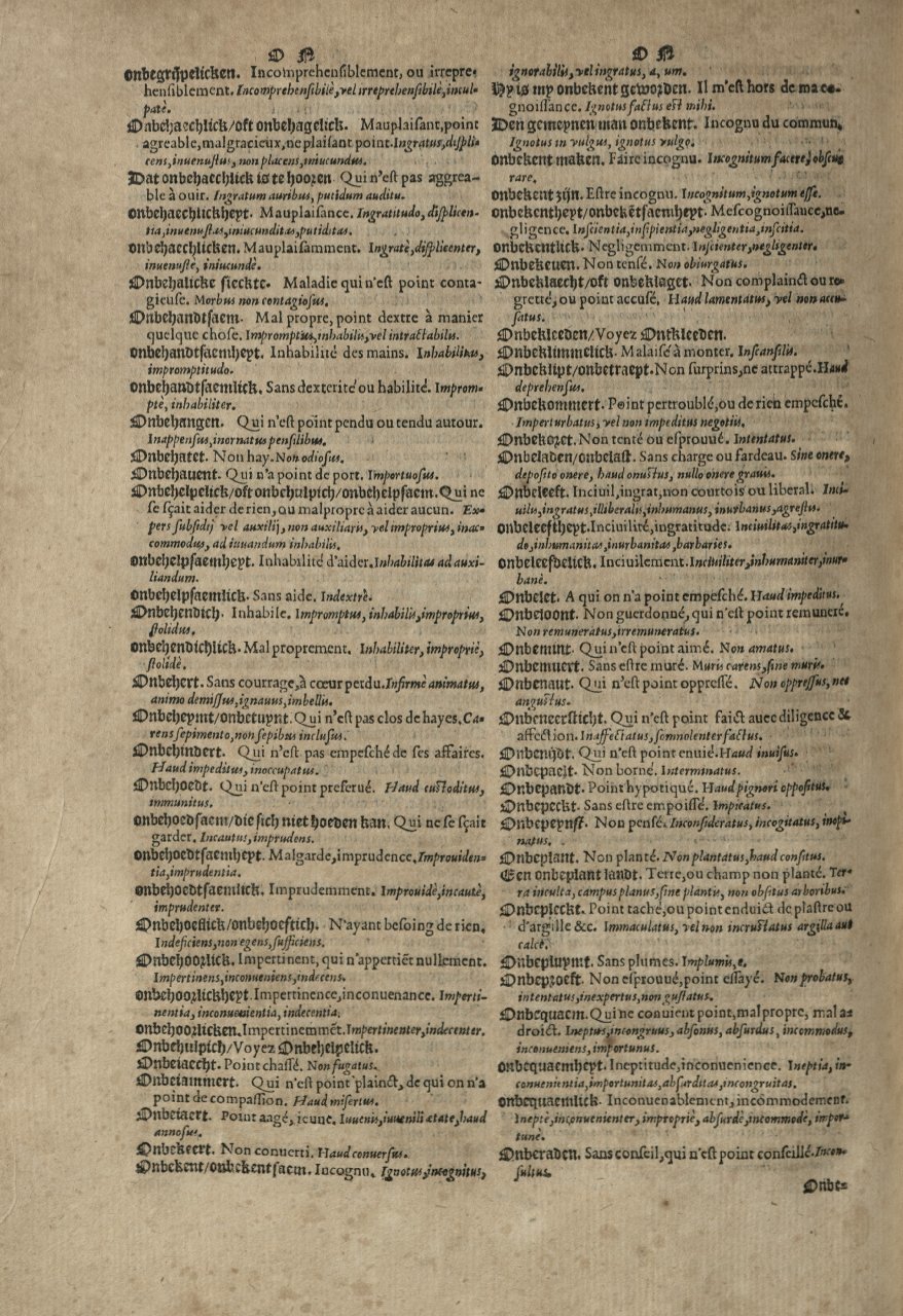 1573 - Christophe Plantin - Trésor du langage bas-allemand - Greifswald