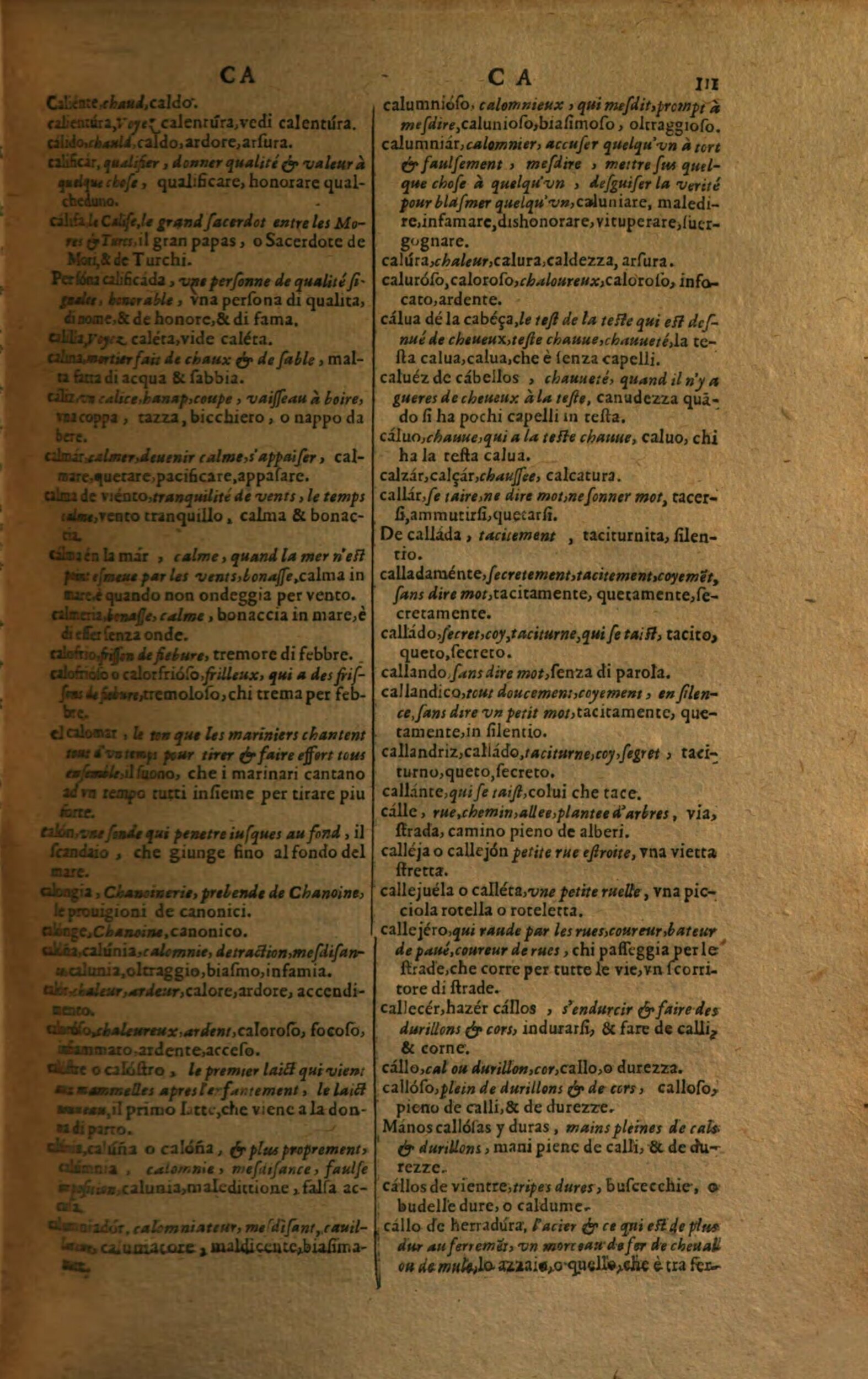 1617 - Samuel Crespin - Trésor des trois langues espagnole, française et italienne (Première partie) - Regensburg