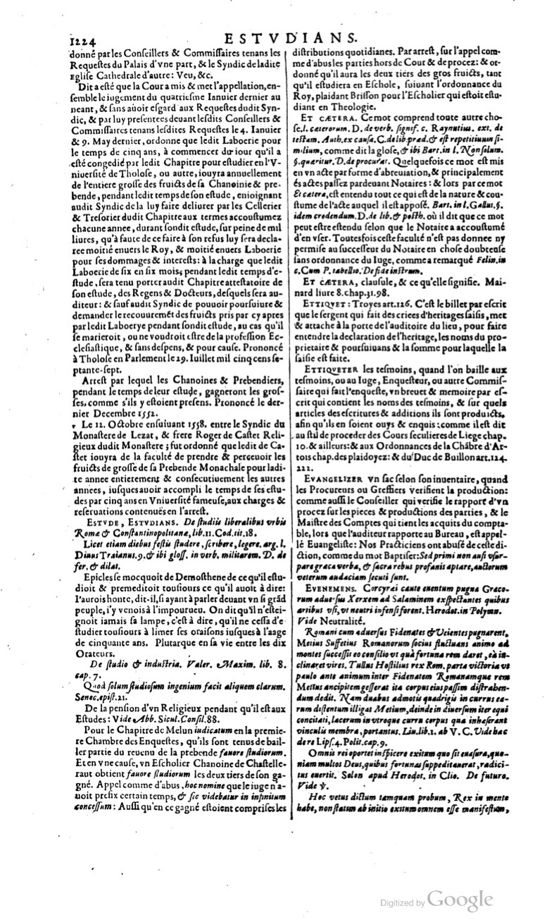1629 - Veuve Nicolas Buon - Trésor du droit français (21754 T. 1) - BM Lyon
