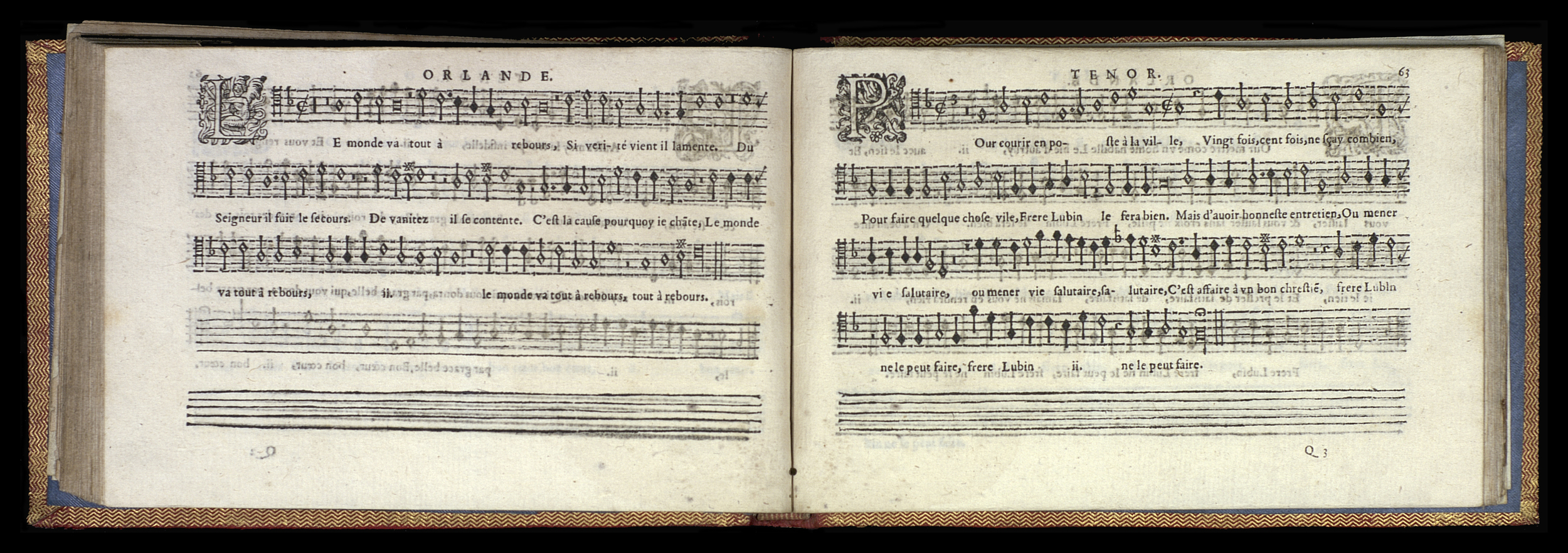 1582 - [Pierre de Saint-André] - Trésor de musique d’Orlande de Lassus Tenor - Mons