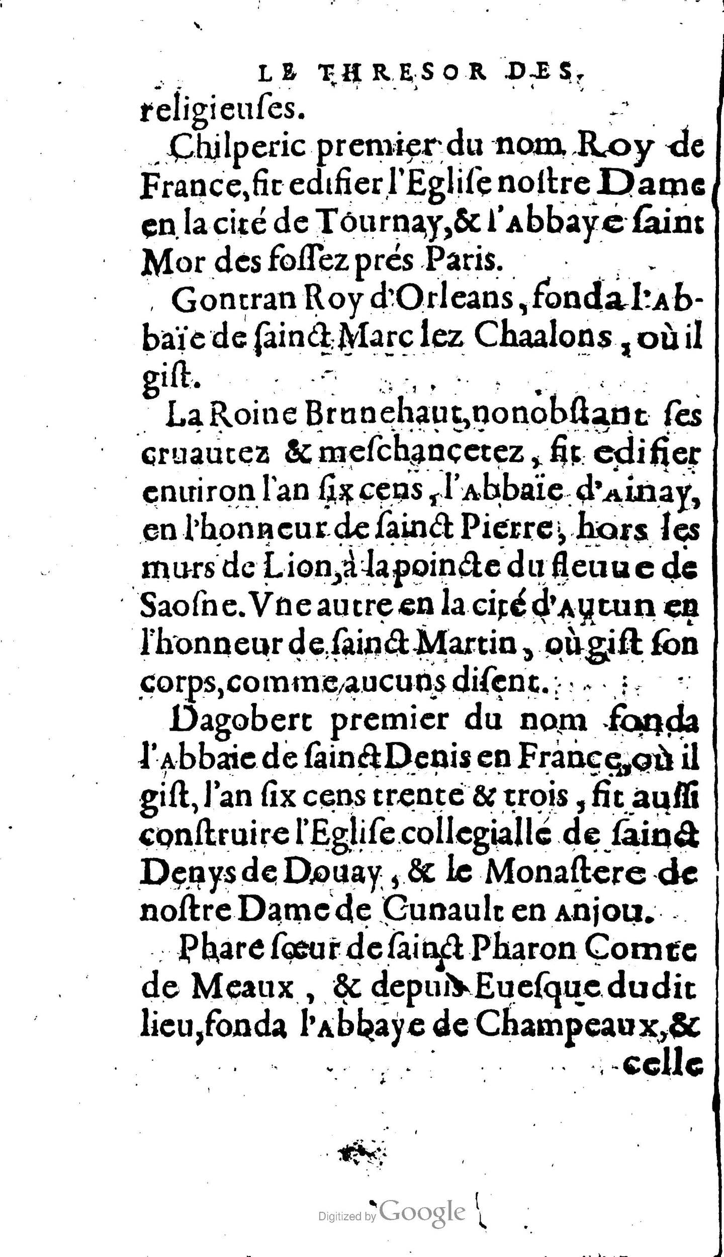 1604 - Galiot Corrozet - Trésor des histoires de France - BNC Florence