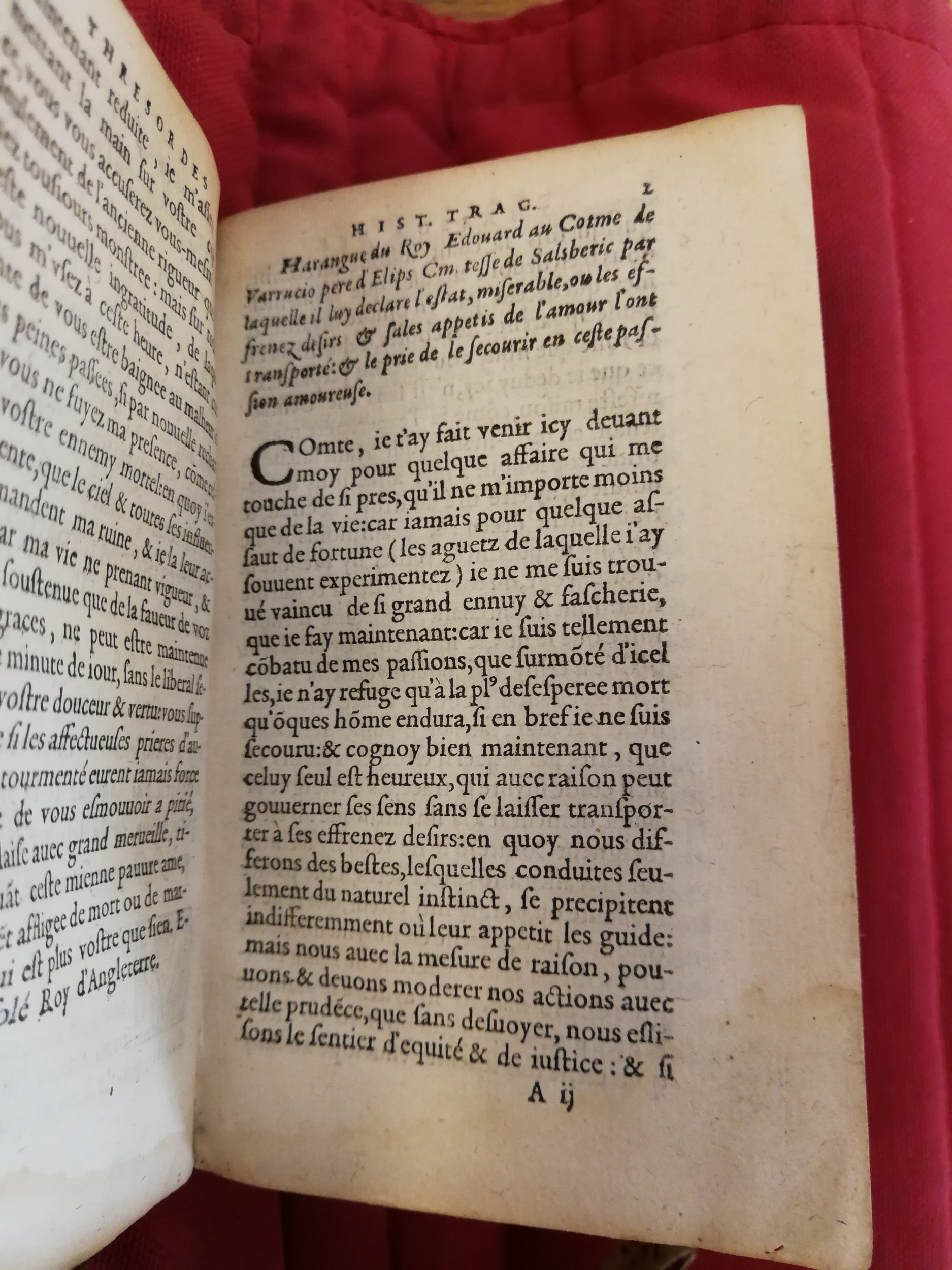 1581 - Pierre Le Voirier et Gervais Mallot - Trésor des histoires tragiques - Bibliothèque Sainte-Geneviève