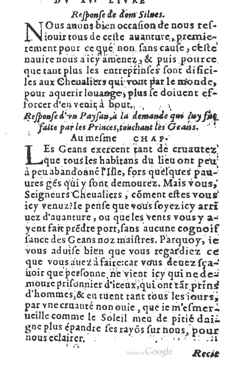 1582 - Jean Huguetan - Trésor des Amadis T. 1 - BM Lyon