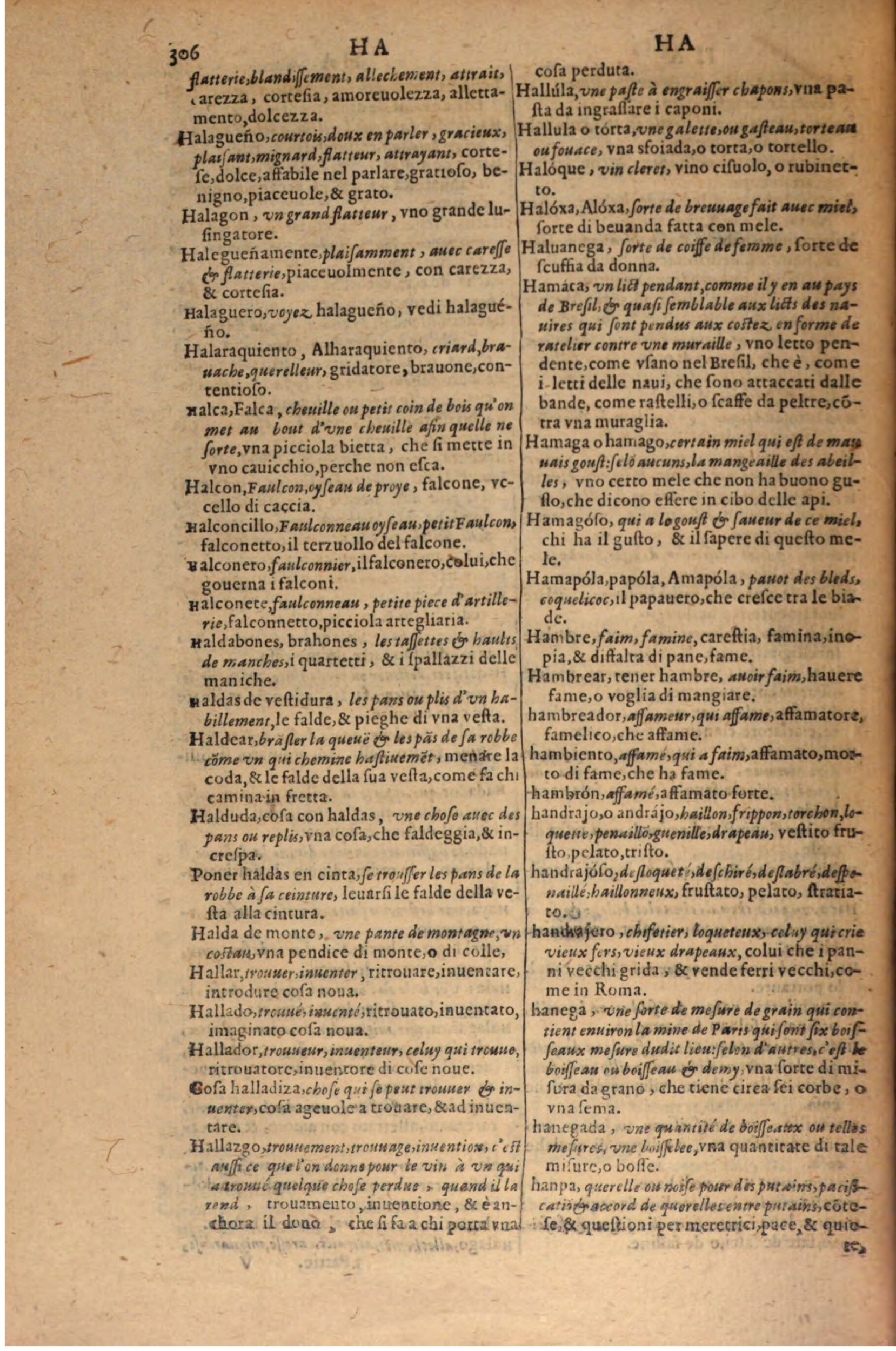 1606 - Samuel Crespin - Thresor des trois langues, francoise, italiene et espagnolle - BSB Munich