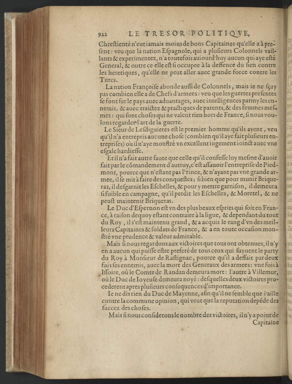 1608 - Nicolas Du Fossé - Trésor politique - BnF Tolbiac