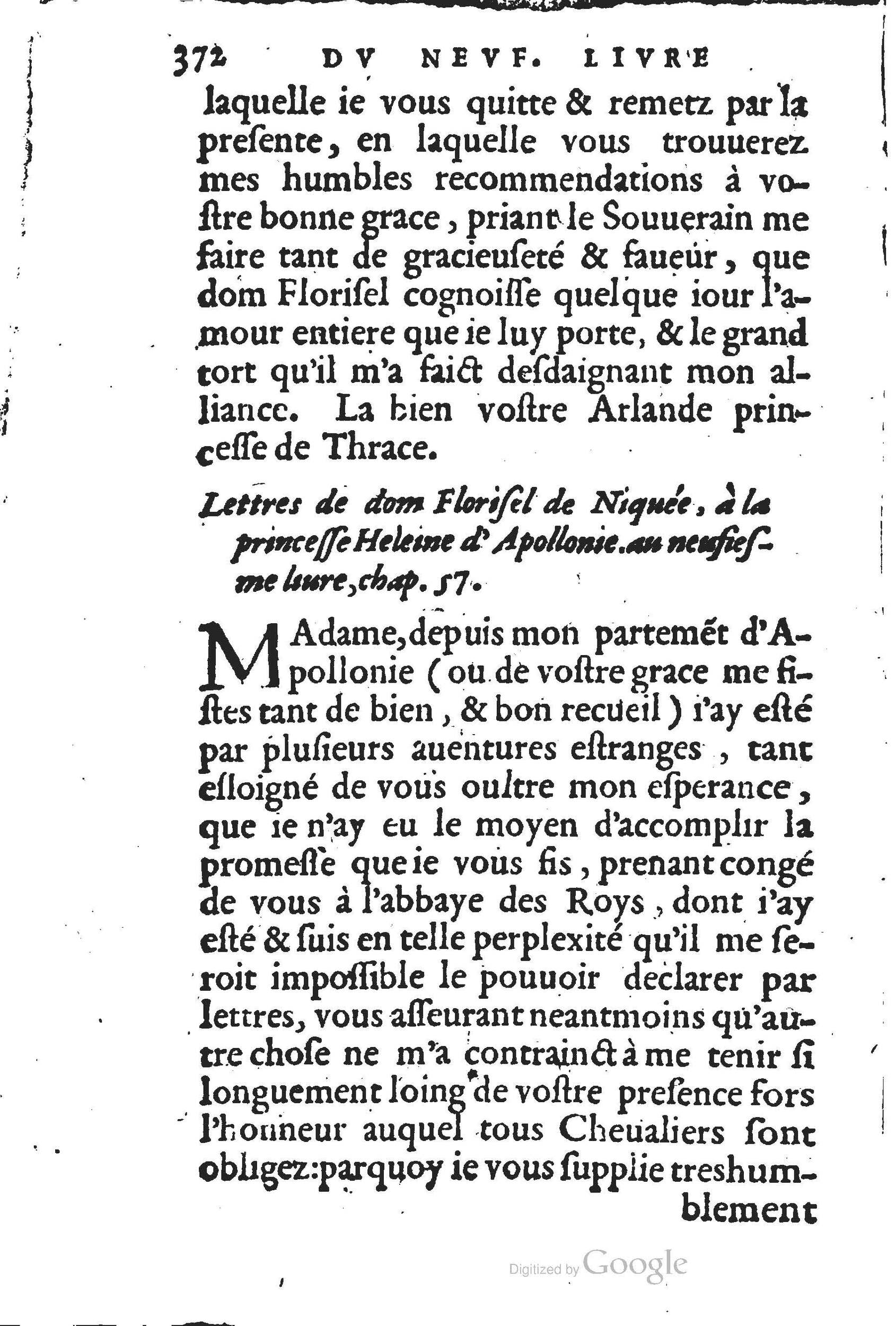 1560 - Jean d’Ogerolles et Gabriel Cotier Lyon - Trésor des Amadis - BSB Munich