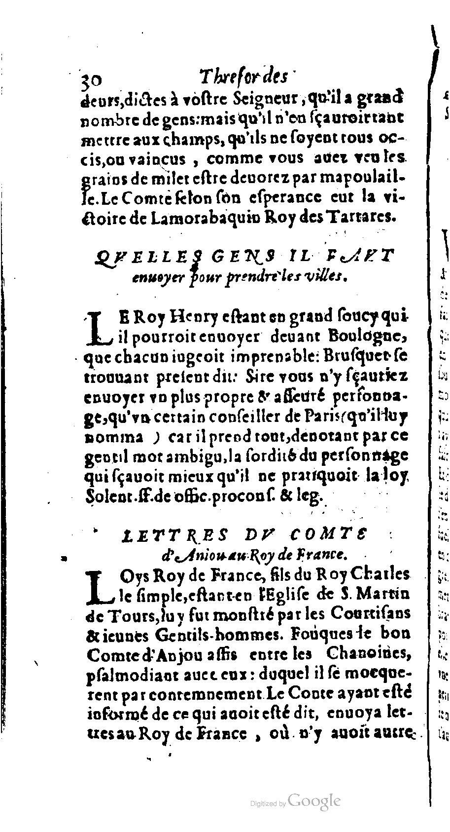 1611 - Romain de Beauvais - Trésor des récréations - BM Lyon
