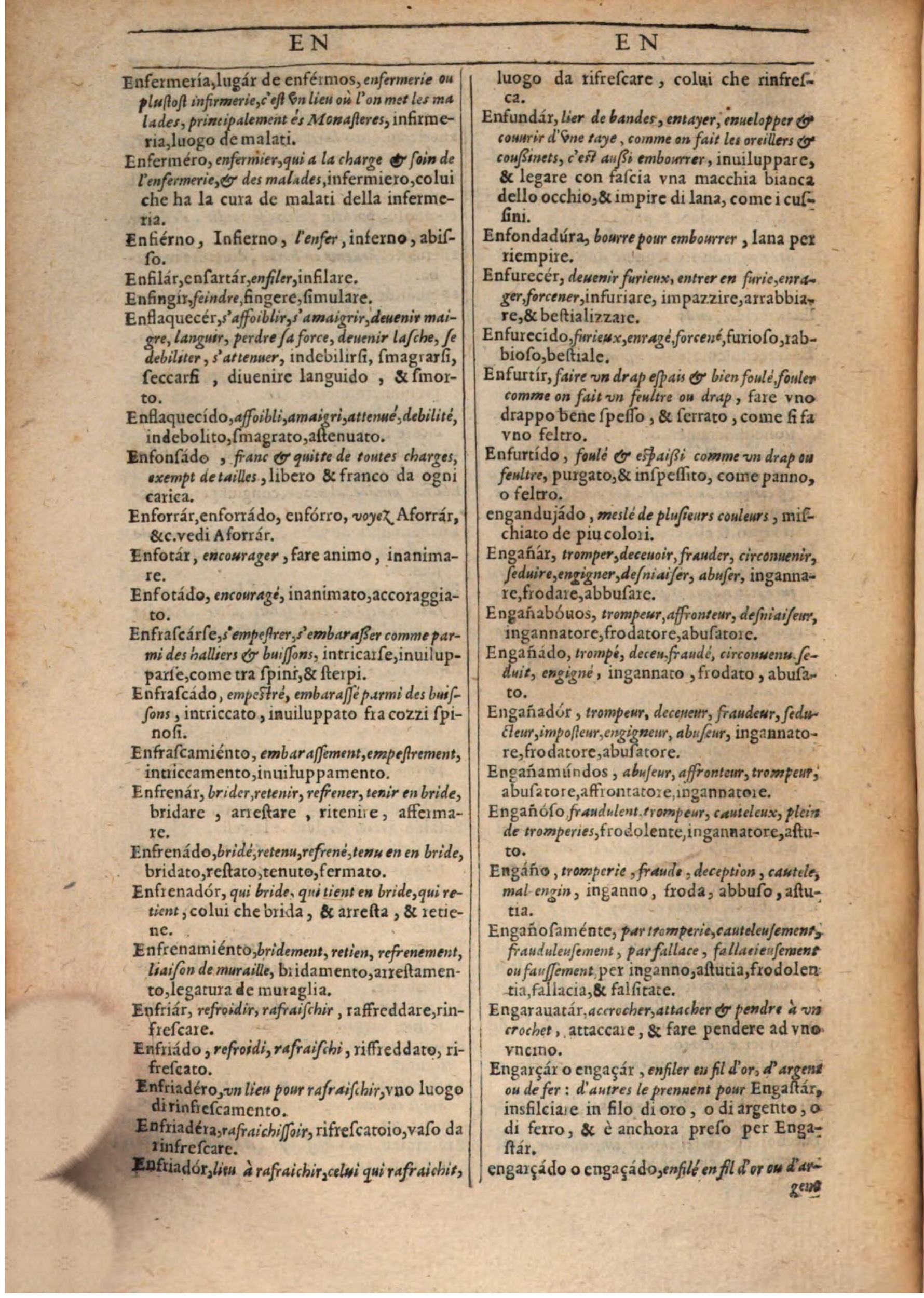 1609 - Philippe Albert et Alexandre Pernet - Trésor des trois langues française, italienne et espagnole (Première partie) - BSB Munich 1609 - Philippe Albert et Alexandre Pernet - Trésor des trois langues française, italienne et espagnole (Première partie) - BSB Munich