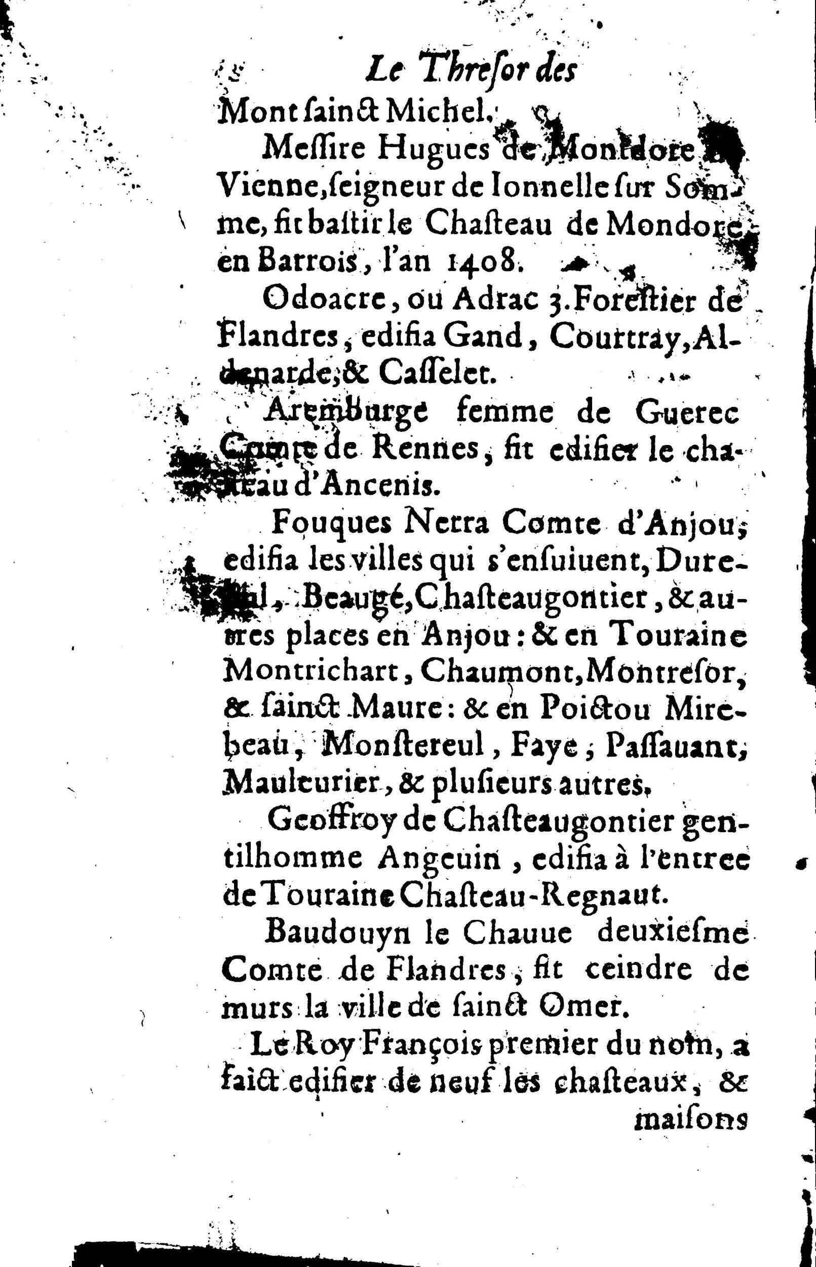 1617 - Jean Corrozet - Trésor des histoires de France - BM Lyon