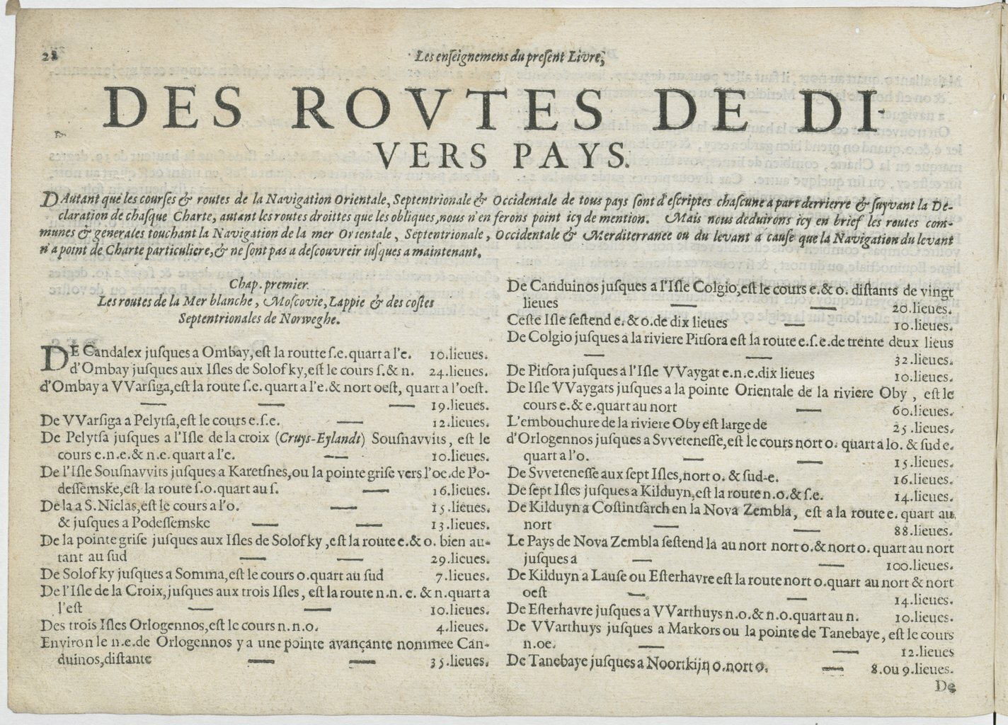 1601 - Bonaventure d’Aseville - Trésorerie ou cabinet de route marinesque - BnF