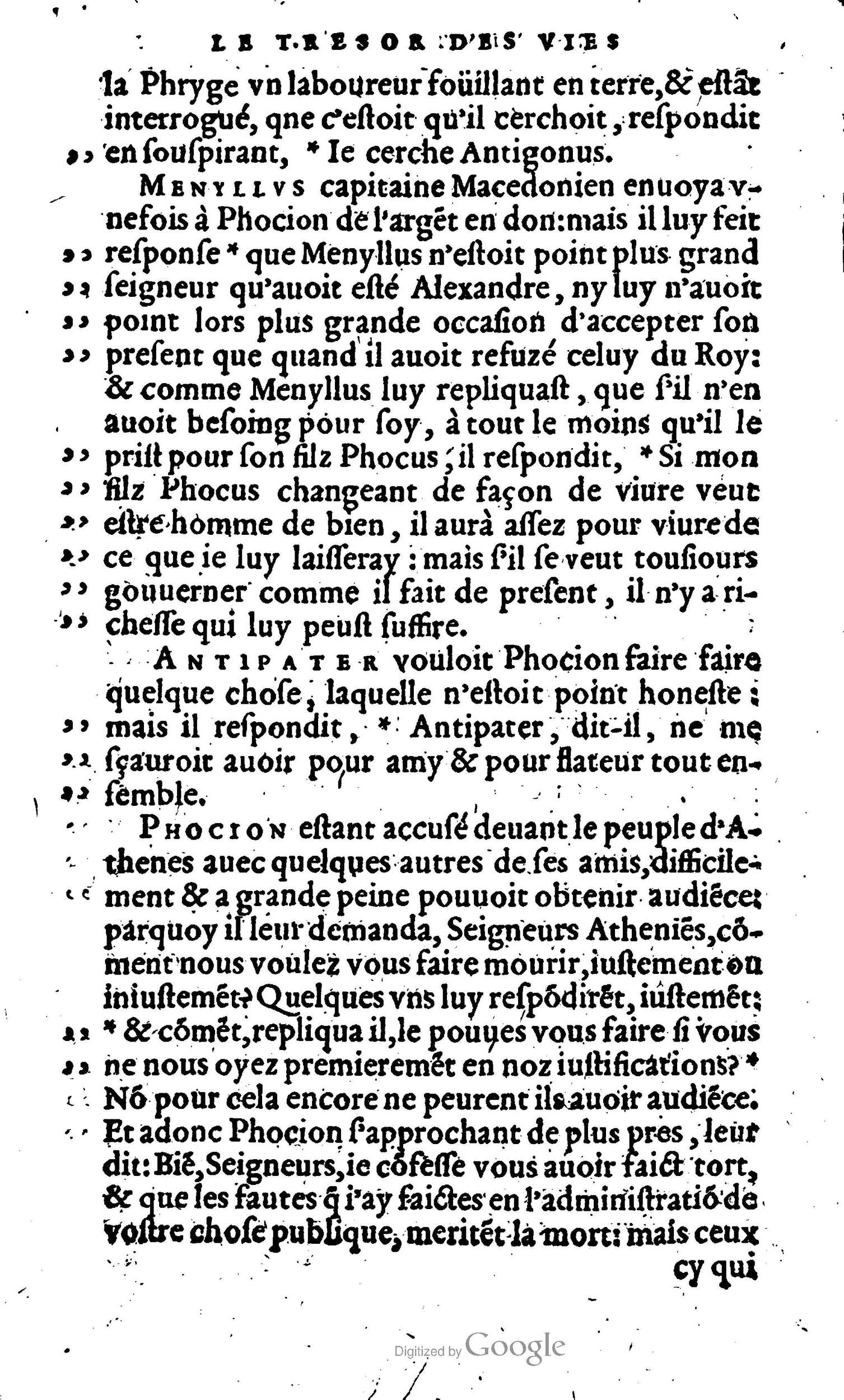 1568 - Willem Silvius - Trésor des vies de Plutarque - Anvers Plantin-Moretus