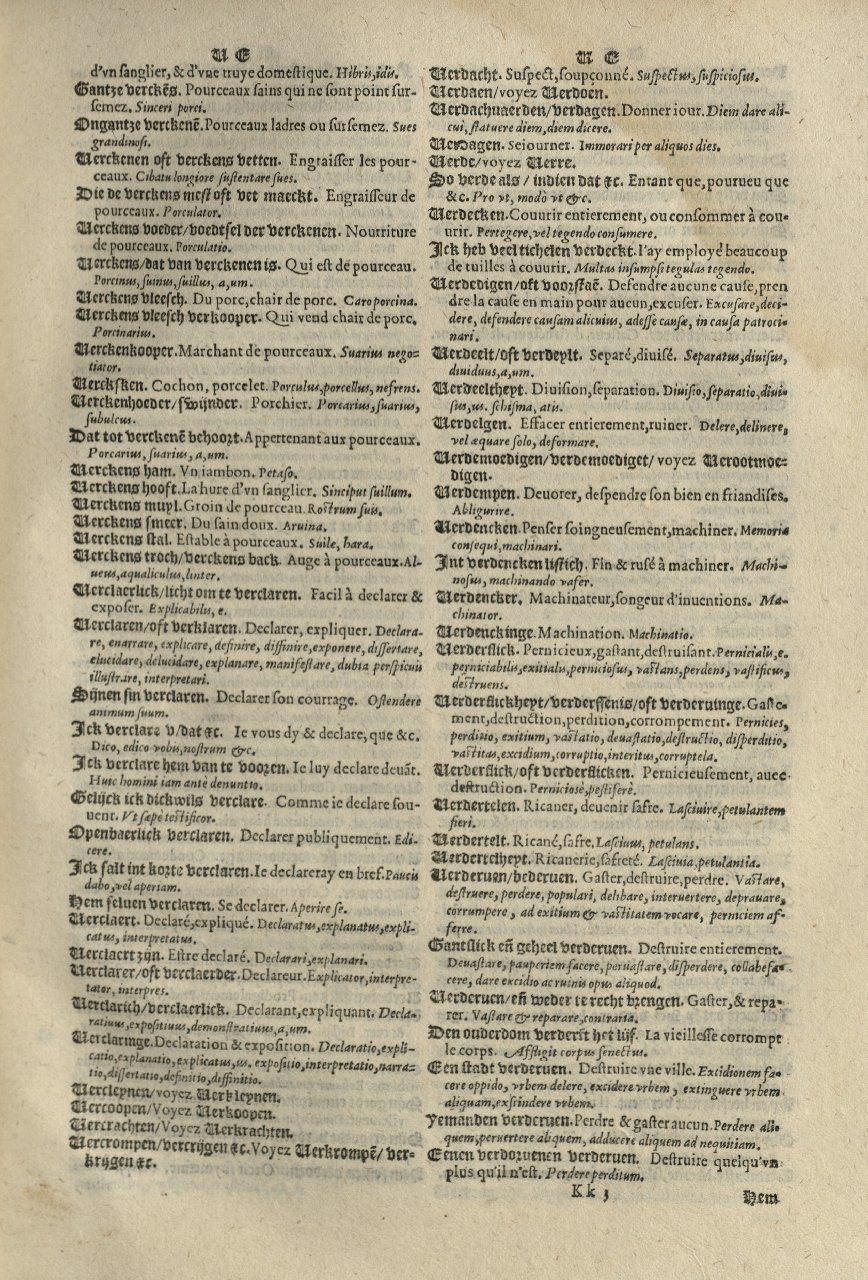 1573 - Christophe Plantin - Trésor du langage bas-allemand - Greifswald 1573 - Christophe Plantin - Trésor du langage bas-allemand - Greifswald