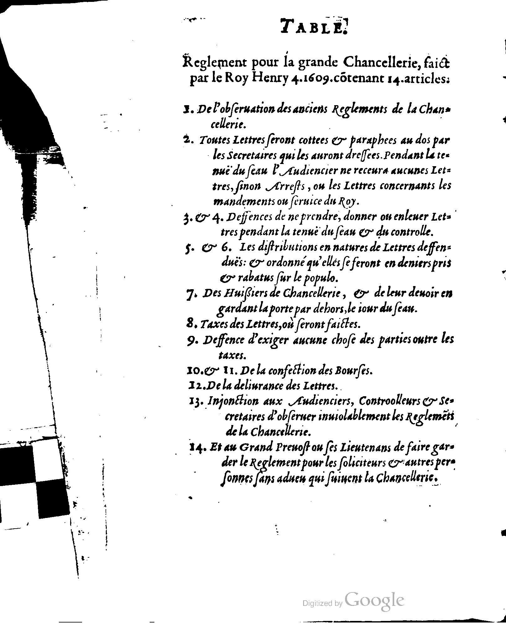 1614 - Jean Richer - Trésor du nouveau style et protocole de la chancellerie de France - BSB Munich