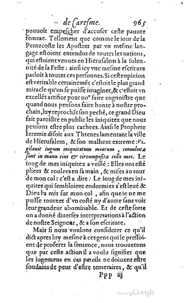 1607 - Nicolas Du Fossé - Trésor quadragésimal - T 01 - BM Lyon