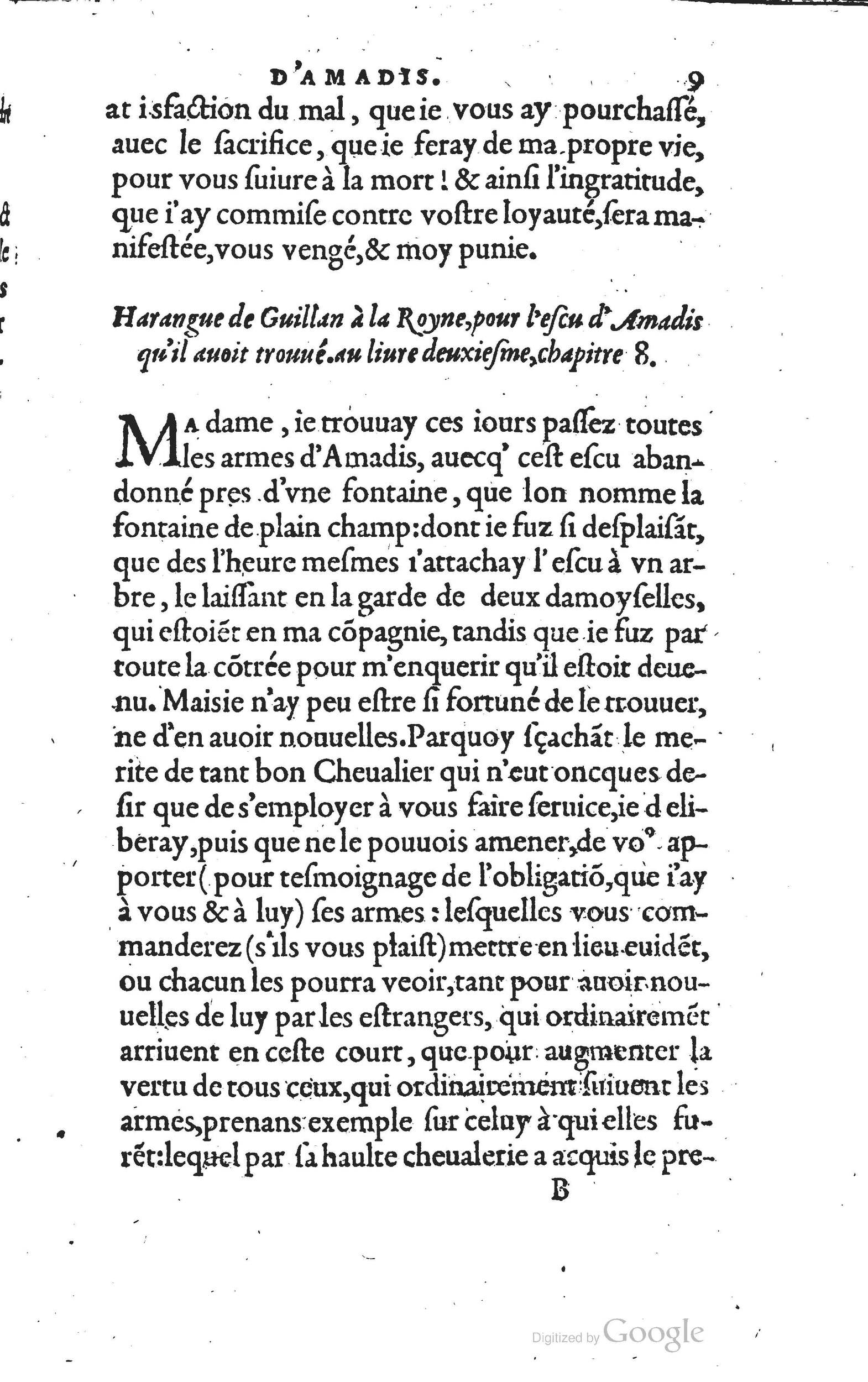 1560 - Vincent Sertenas et Gilles Robinot - Trésor des Amadis - British Library