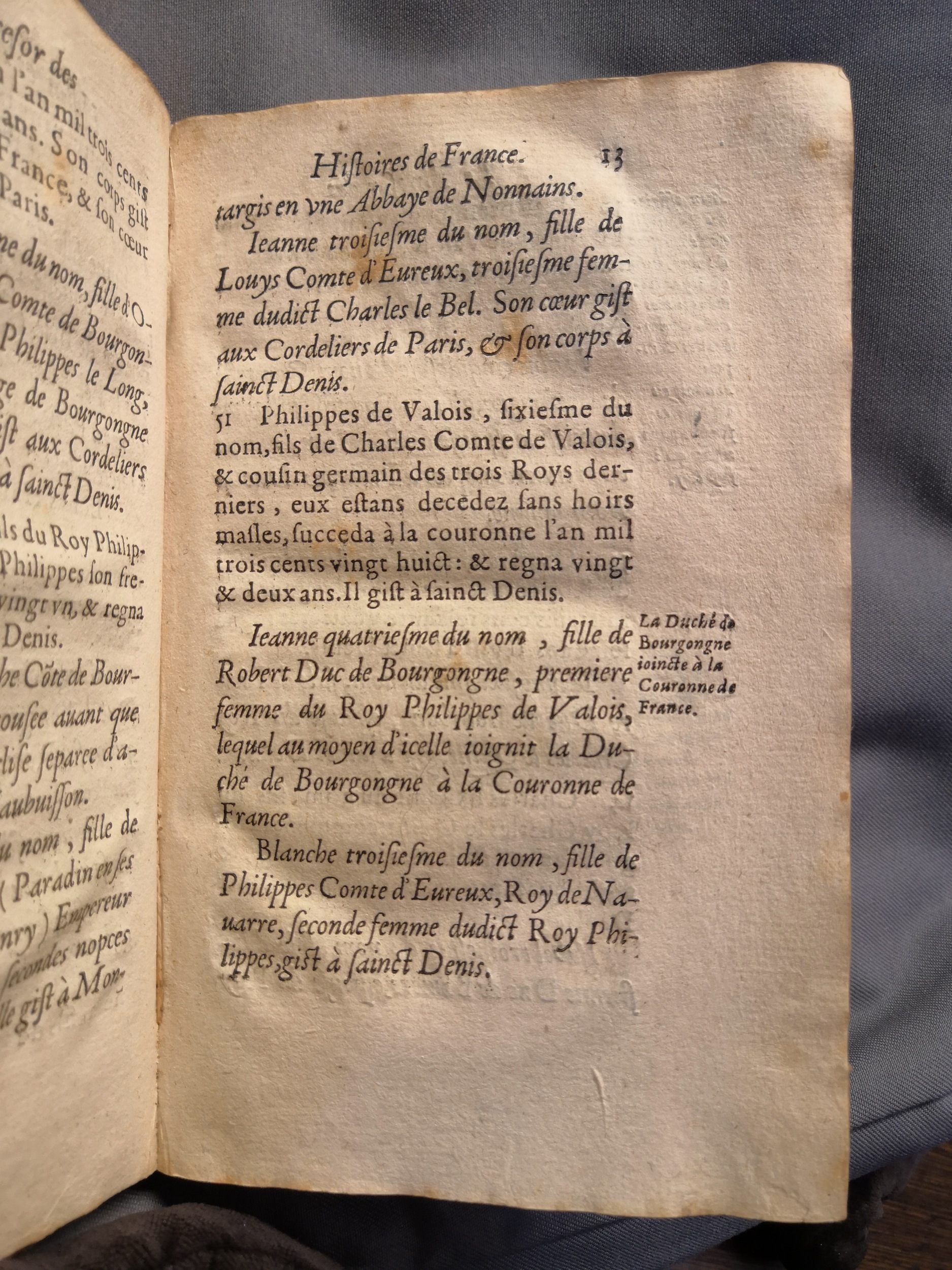 1614 - Jean Corrozet - Trésor des histoires de France - Amsterdam