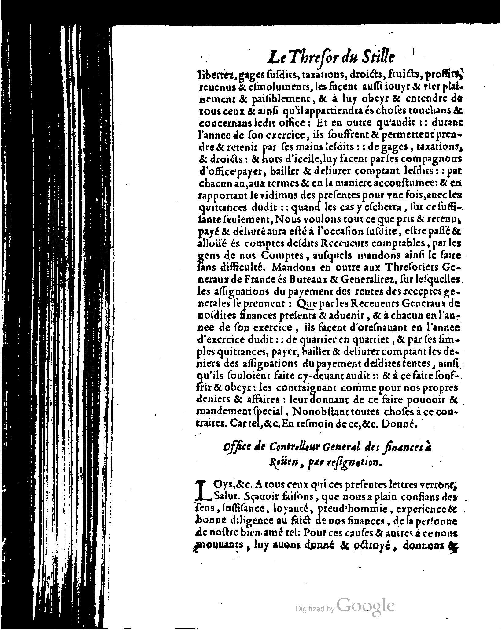 1614 - Jean Richer - Trésor du nouveau style et protocole de la chancellerie de France - BSB Munich