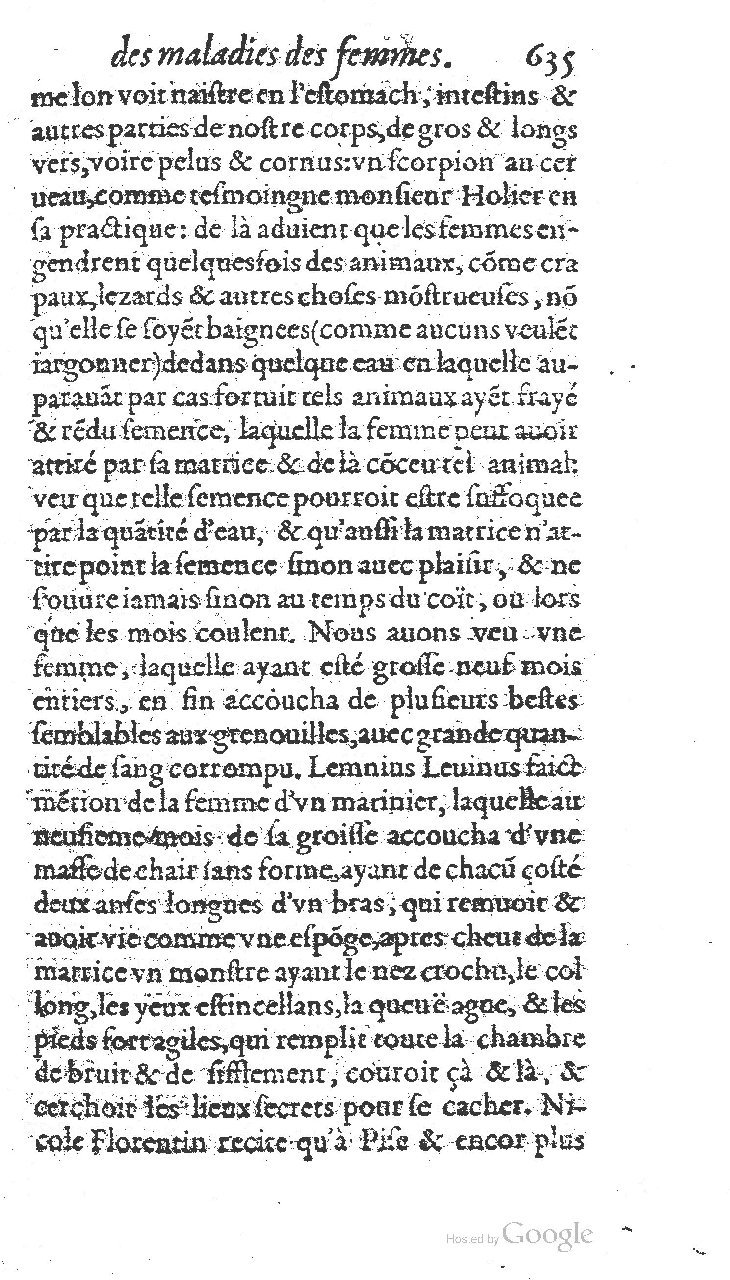 1585 - Jacques du Puis - Trésor des remèdes secrets pour les maladies des femmes - BnF