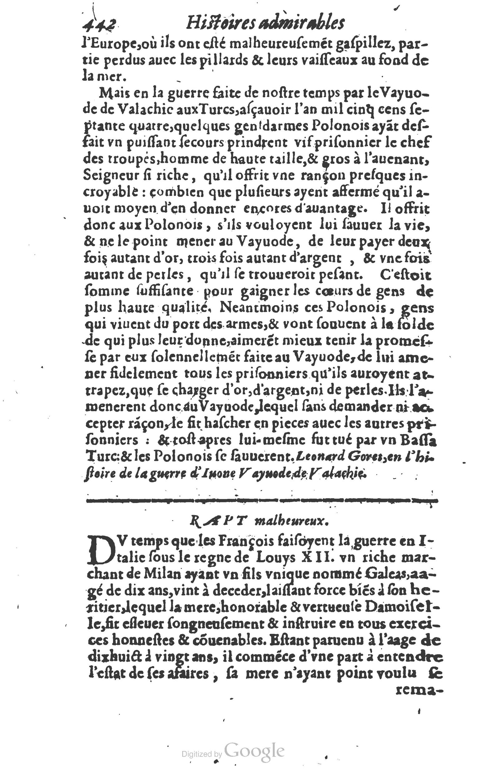 1610 - Paul Marceau - Trésor d’histoires admirables et mémorables - Princeton 1610 - Paul Marceau - Trésor d’histoires admirables et mémorables - Princeton