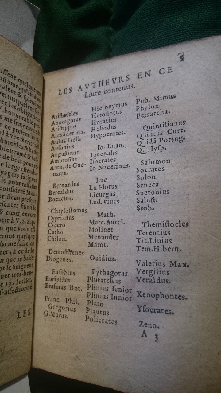 1579 - Nicolas Lescuyer - Trésor des sentences dorées - BnF