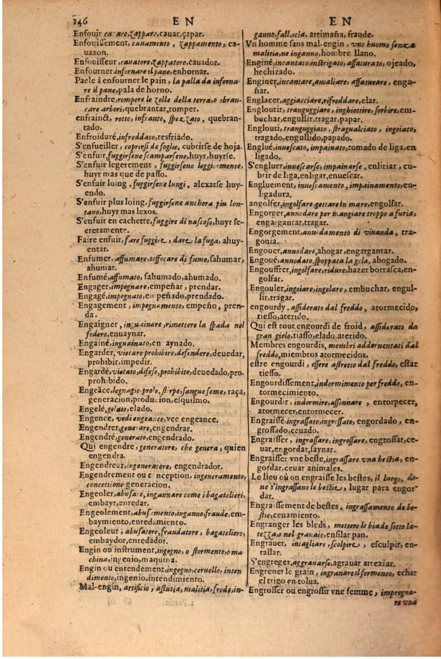 1616 - Pierre de la Rovière - Trésor des trois langues (Seconde partie) - BSB Munich