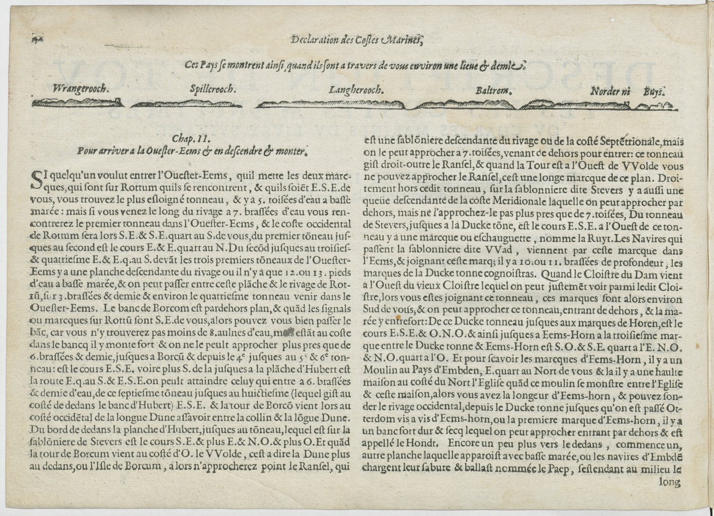 1601 - Bonaventure d’Aseville - Trésorerie ou cabinet de route marinesque - BnF