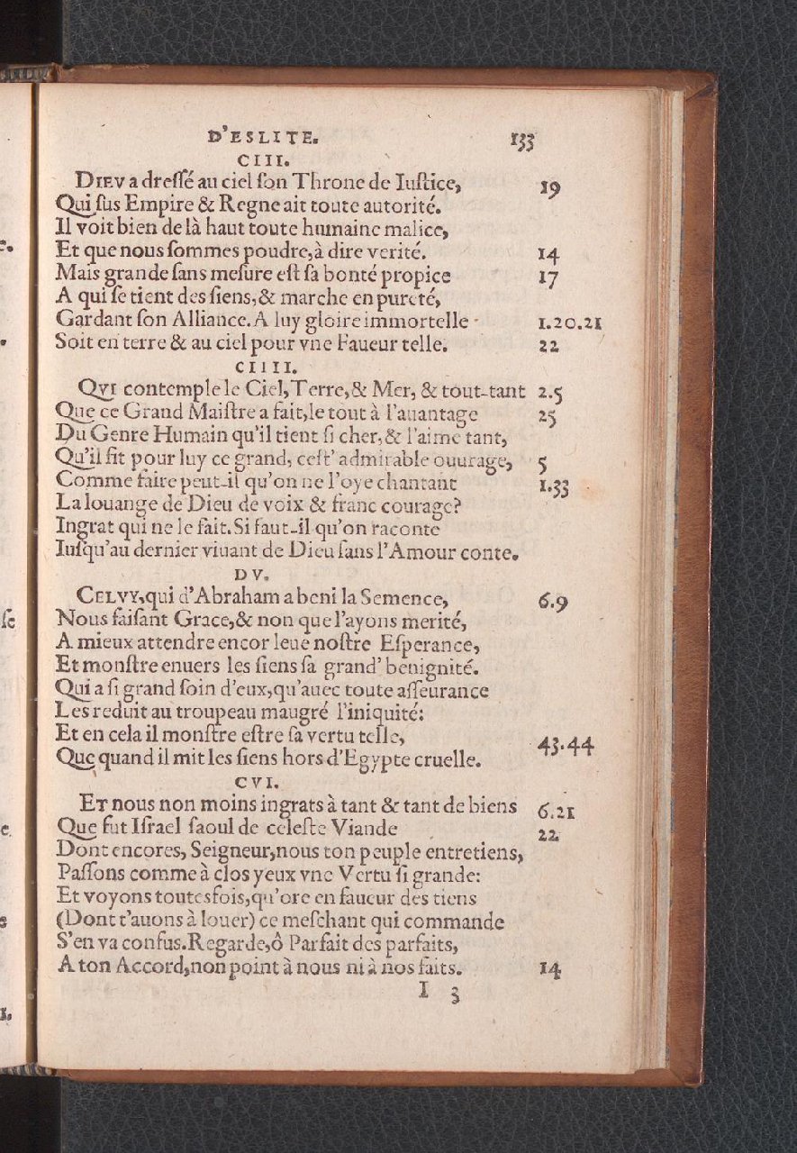 1577 - Jean de Laon - Trésor des 150 psaumes de David - Genève