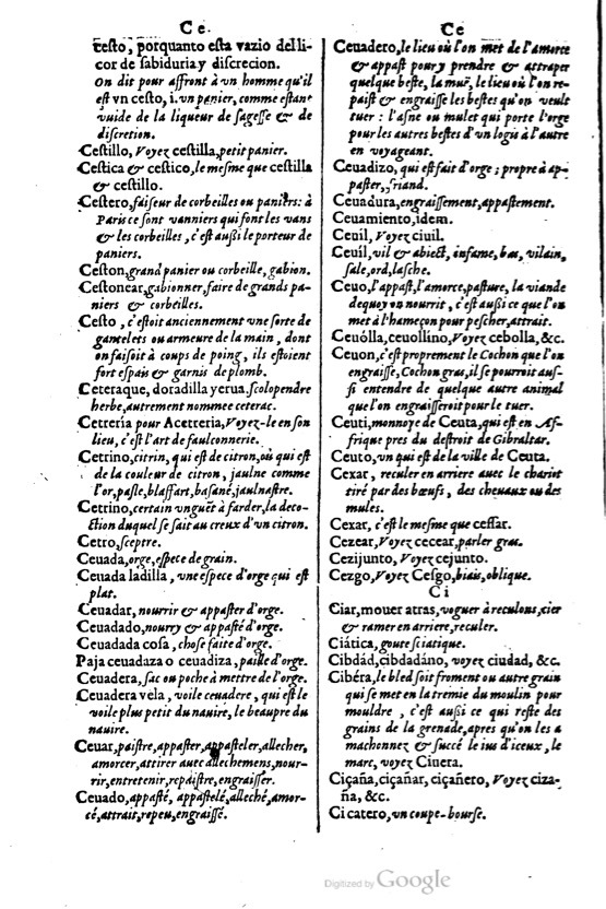 1621 - Adrian Tiffaine - Trésor des deux langues espagnole et française - BM Lyon