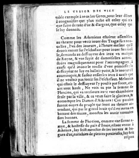 1574 - Benoît Rigaud - Trésor des vies de Plutarque - Avignon