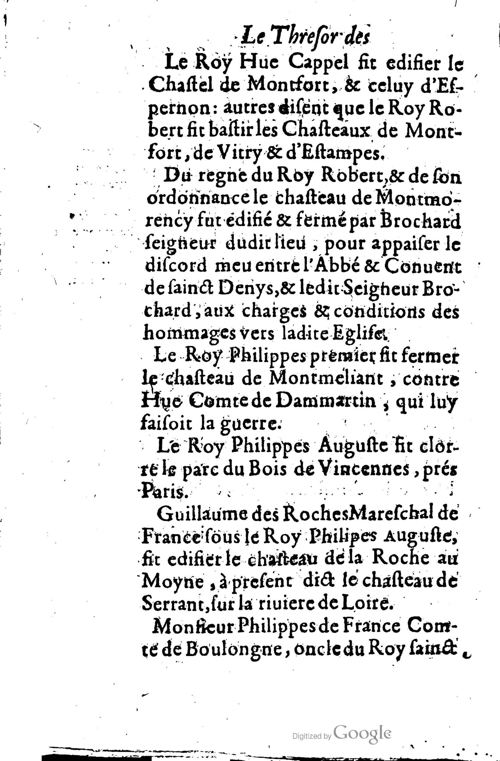 1619 - Jean Corrozet - Trésor des histoires de France - BSB Munich