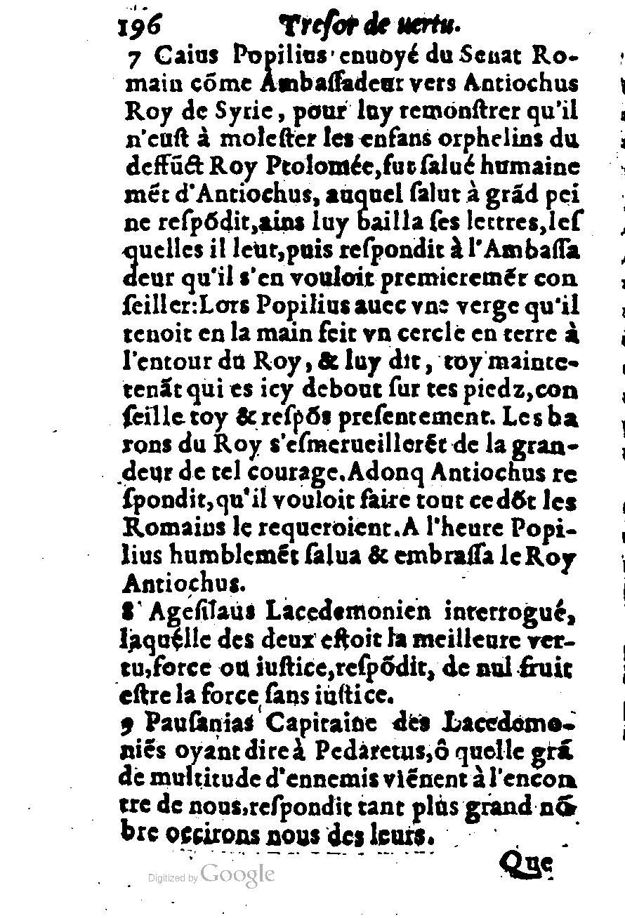 1576 - Benoît Rigaud - Trésor de vertu - British Library