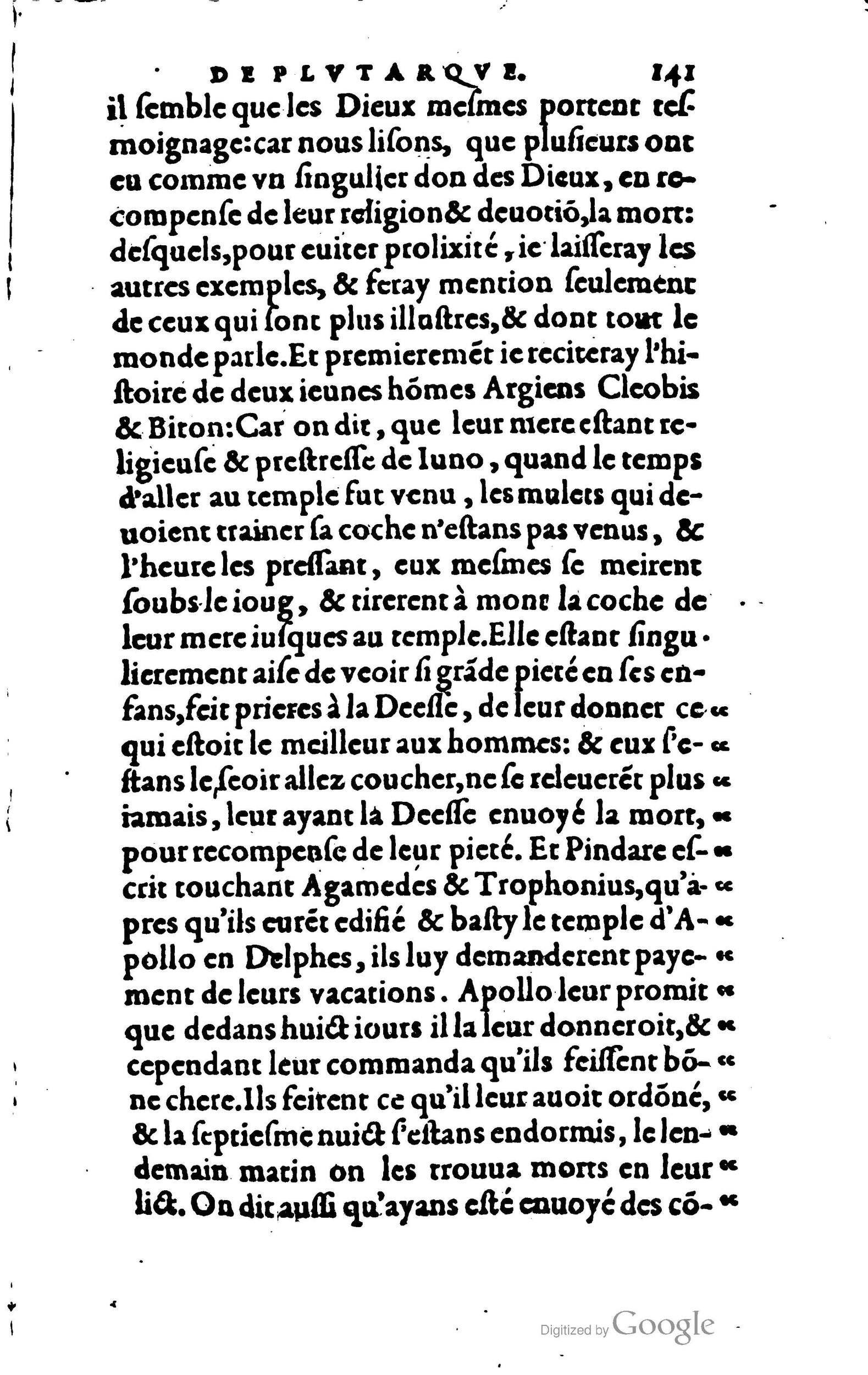 1578 - Jean Poupy - Trésor des morales de Plutarque - BSB Munich