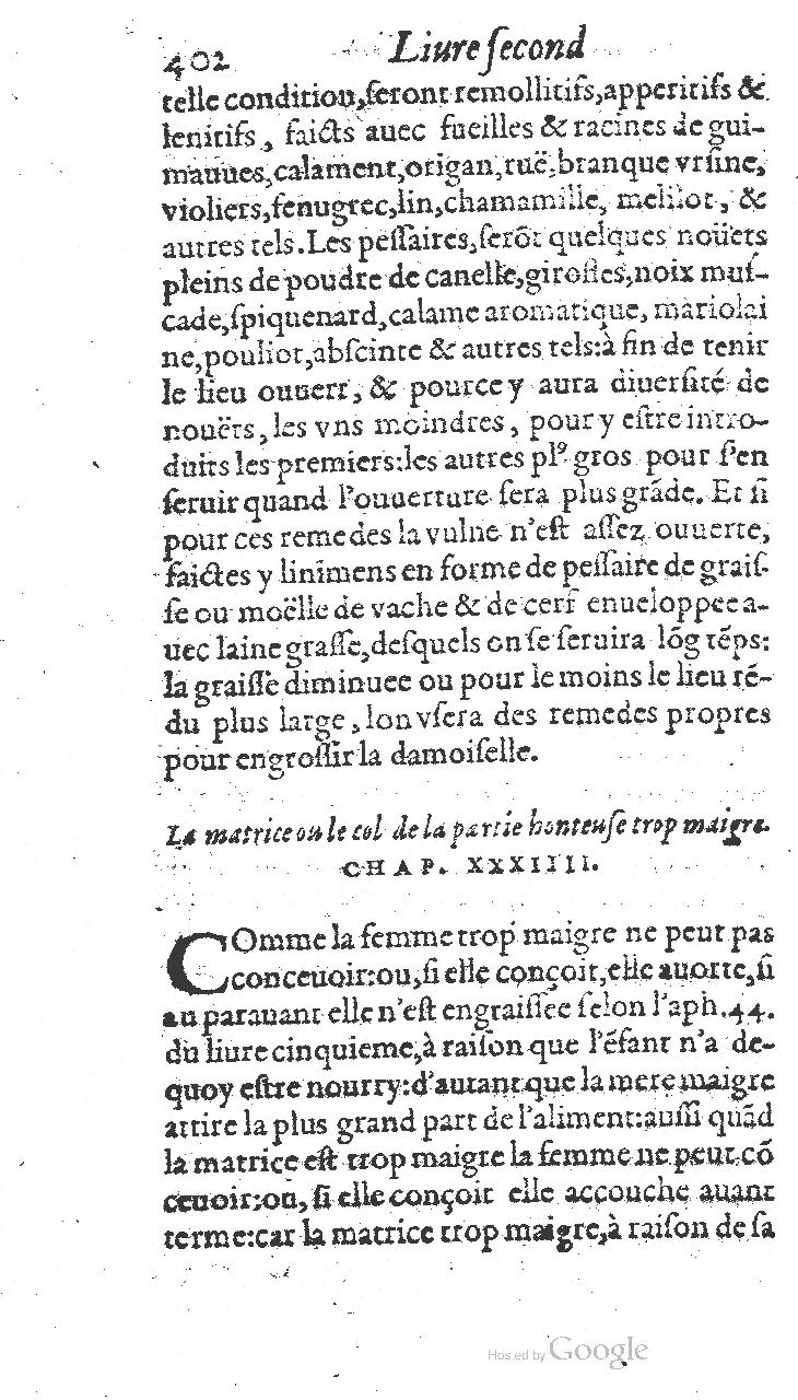 1585 - Jacques du Puis - Trésor des remèdes secrets pour les maladies des femmes - BnF