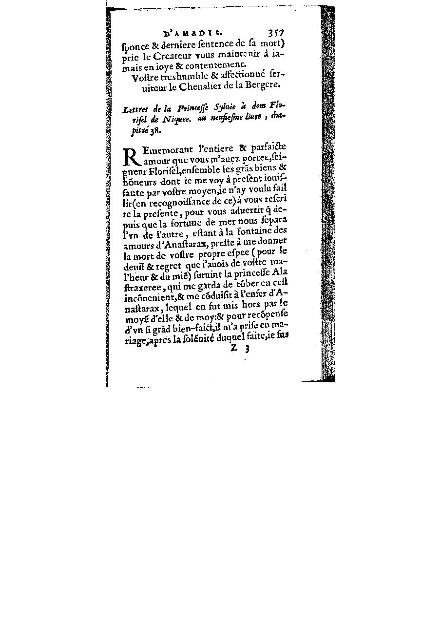 1572 - Veuve Gabriel Cotier - Trésor des Amadis - BM Lyon 1572 - Veuve Gabriel Cotier - Trésor des Amadis - BM Lyon