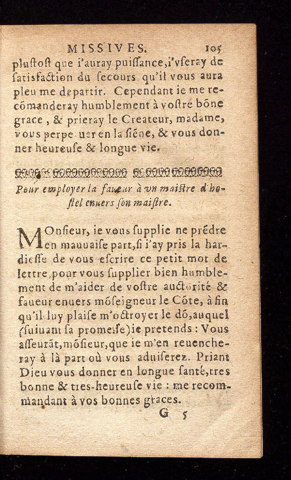 1614 - Barthélemy Vincent - Élite et Trésor des lettres missives - Bâle