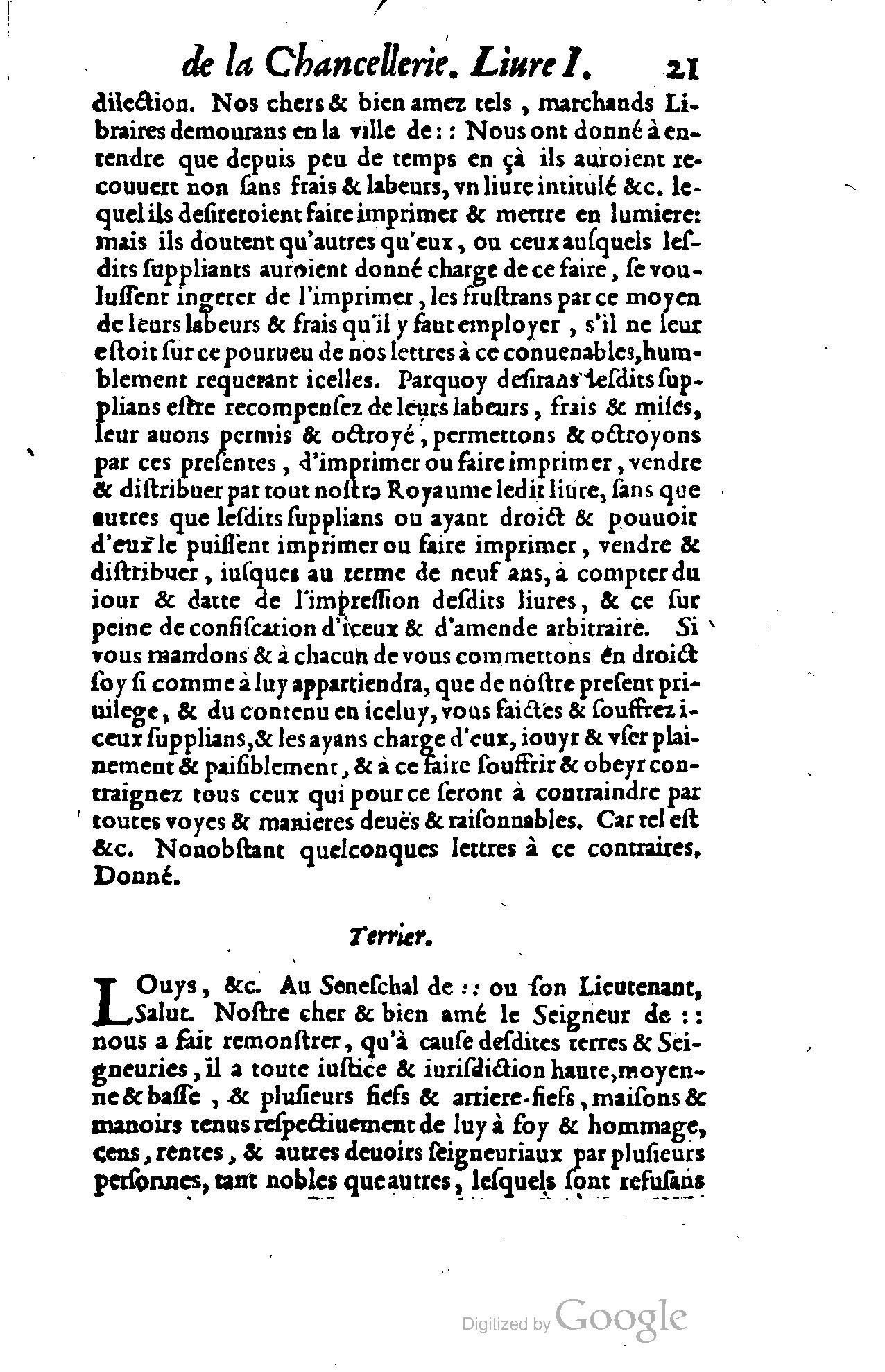 1614 - Jean Richer - Trésor du nouveau style et protocole de la chancellerie de France - BSB Munich