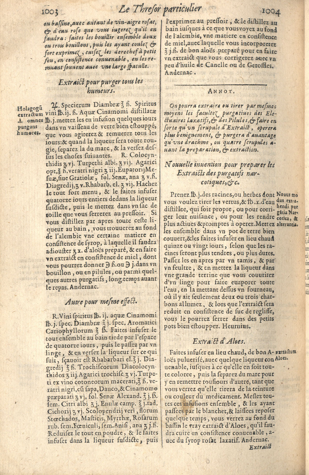 1610 - Étienne Gamonet - Grand Trésor ou dispensaire - CESR Tours