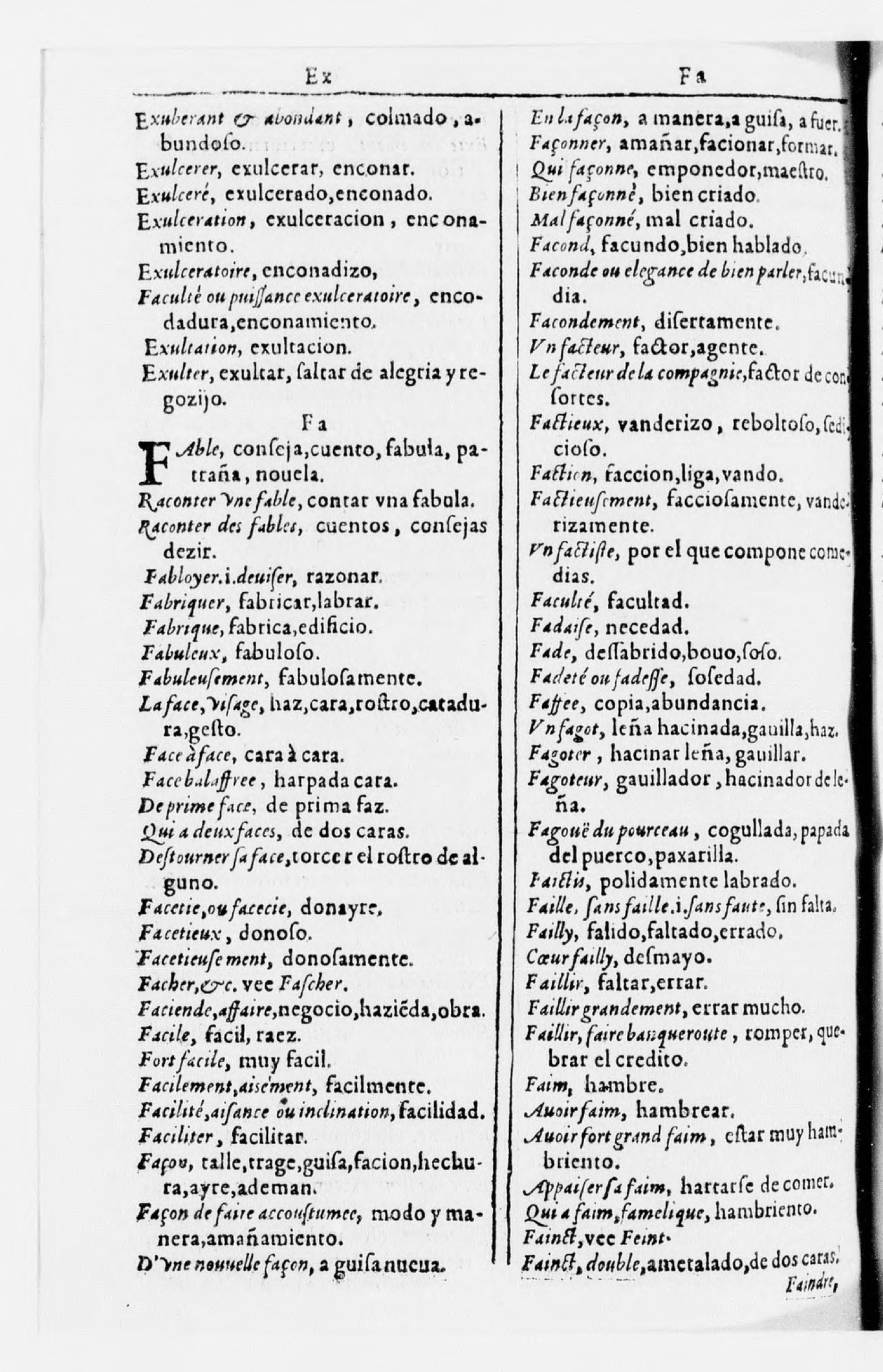 1616 - Veuve Marc Orry - Trésor des deux langues espagnole et française (Seconde partie) - BnF 1616 - Veuve Marc Orry - Trésor des deux langues espagnole et française (Seconde partie) - BnF