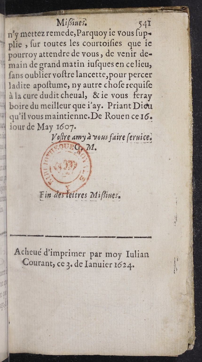 1624 - Jacques Cailloué - Secrétaire des secrétaires ou le Trésor de la plume française - BnF